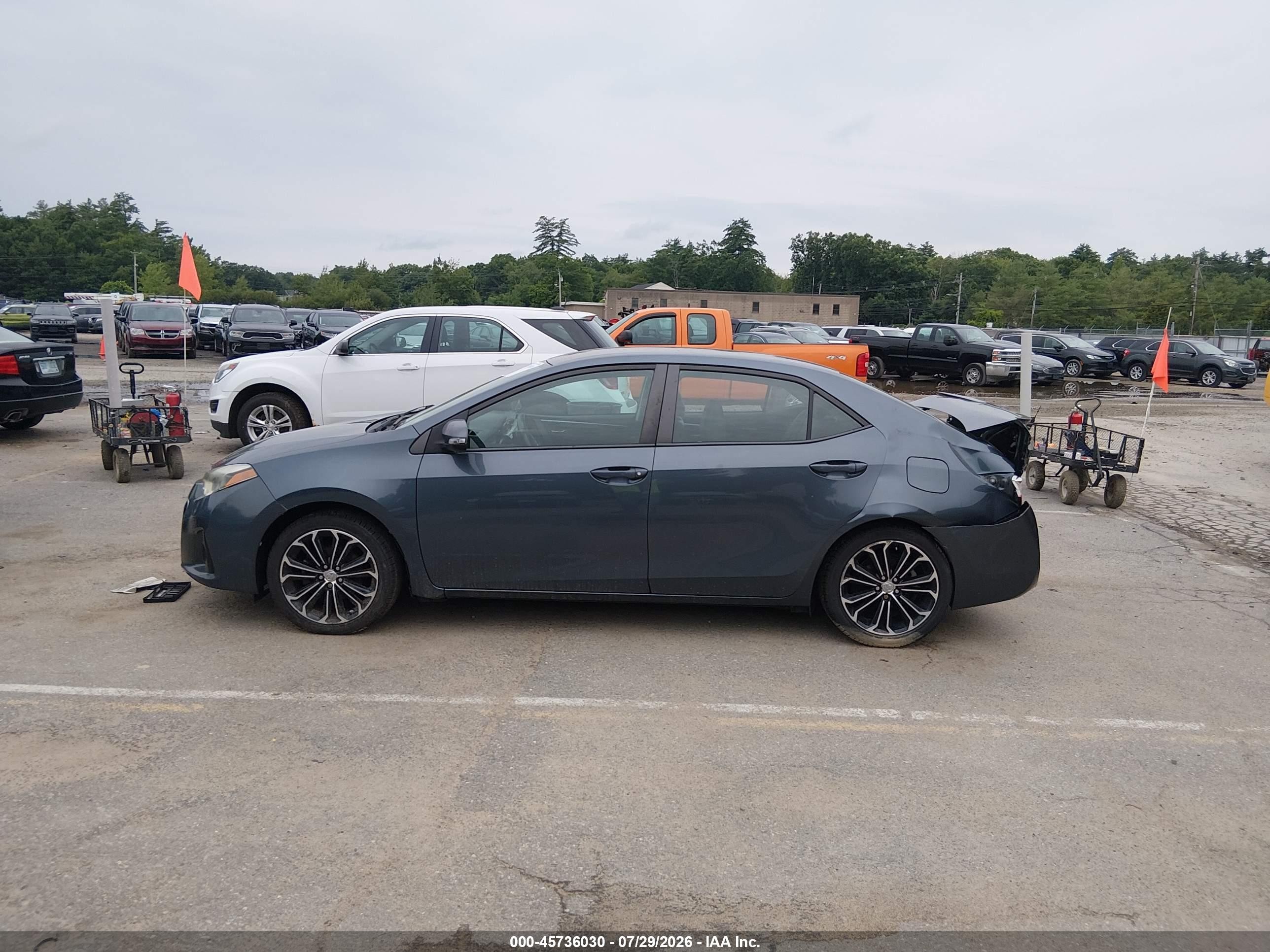 2014 Toyota Corolla S Plus Бирюзовый vin: 2T1BURHE1EC187067