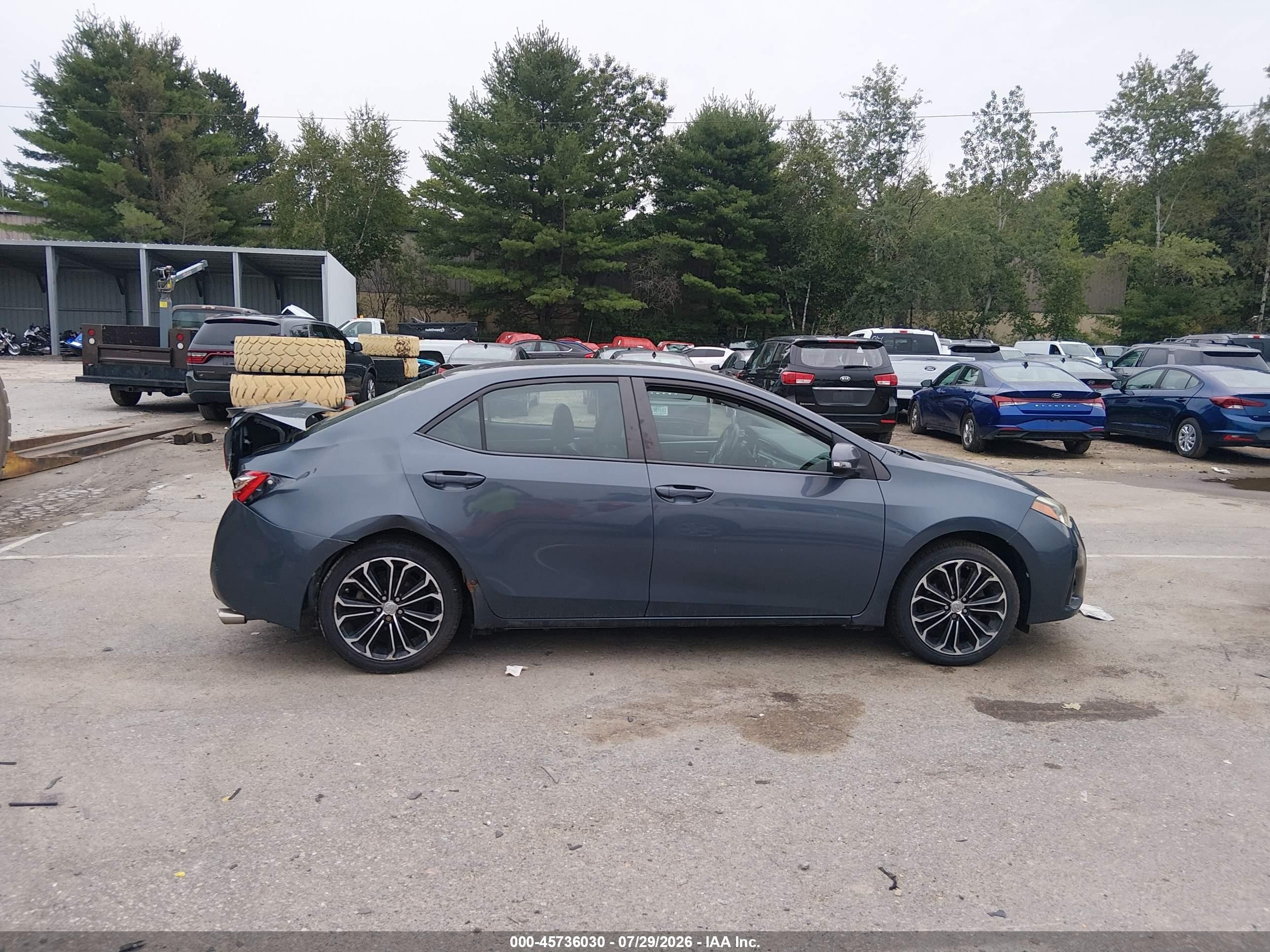 2014 Toyota Corolla S Plus Бирюзовый vin: 2T1BURHE1EC187067