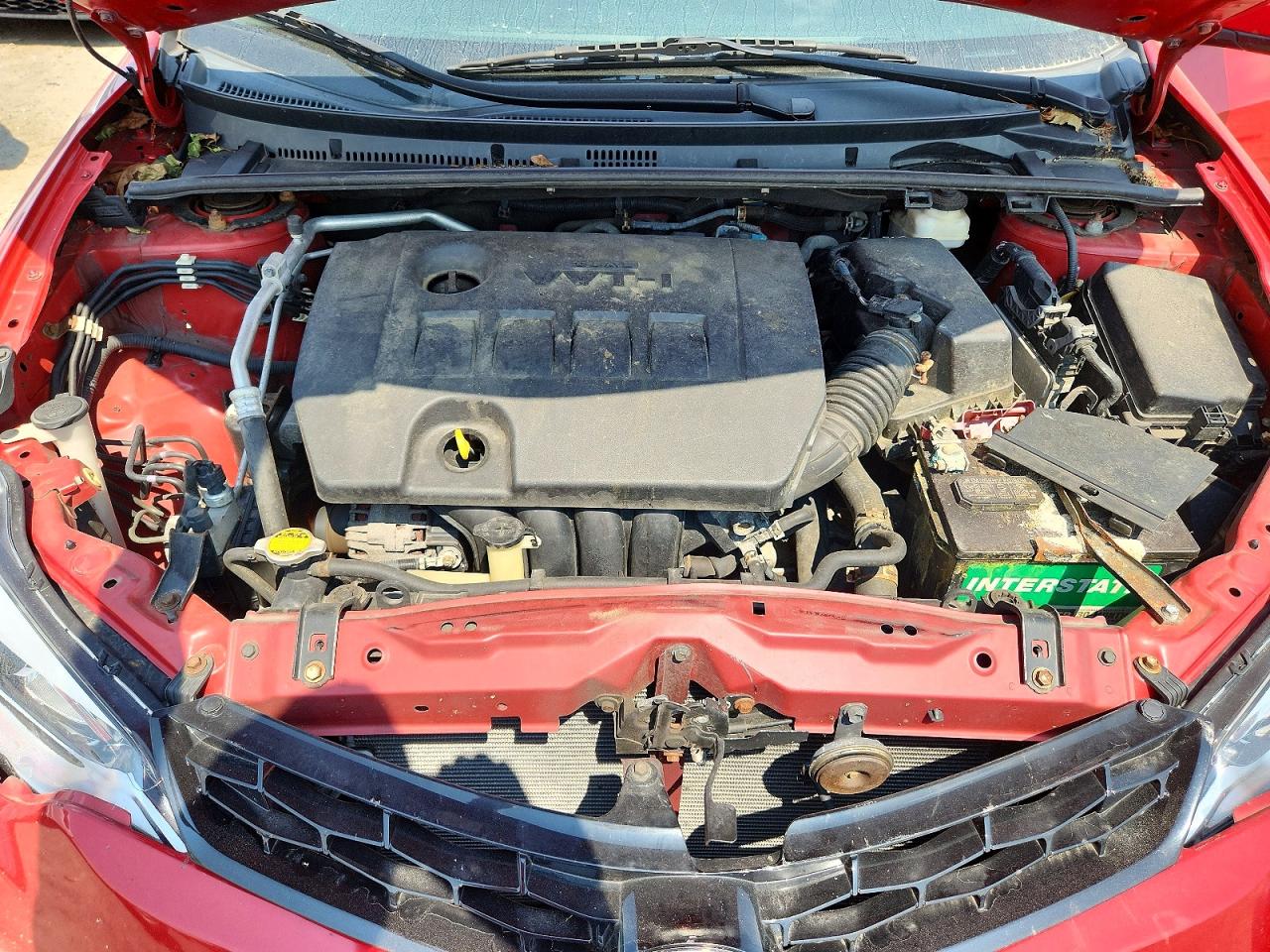 2014 Toyota Corolla S Plus Red vin: 2T1BURHE1EC192124