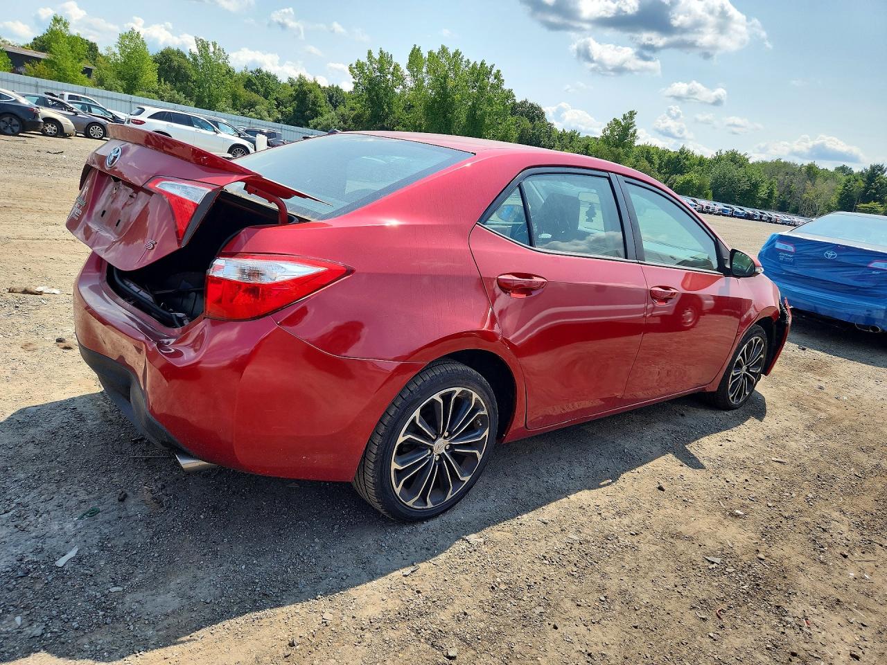 2014 Toyota Corolla S Plus Red vin: 2T1BURHE1EC192124