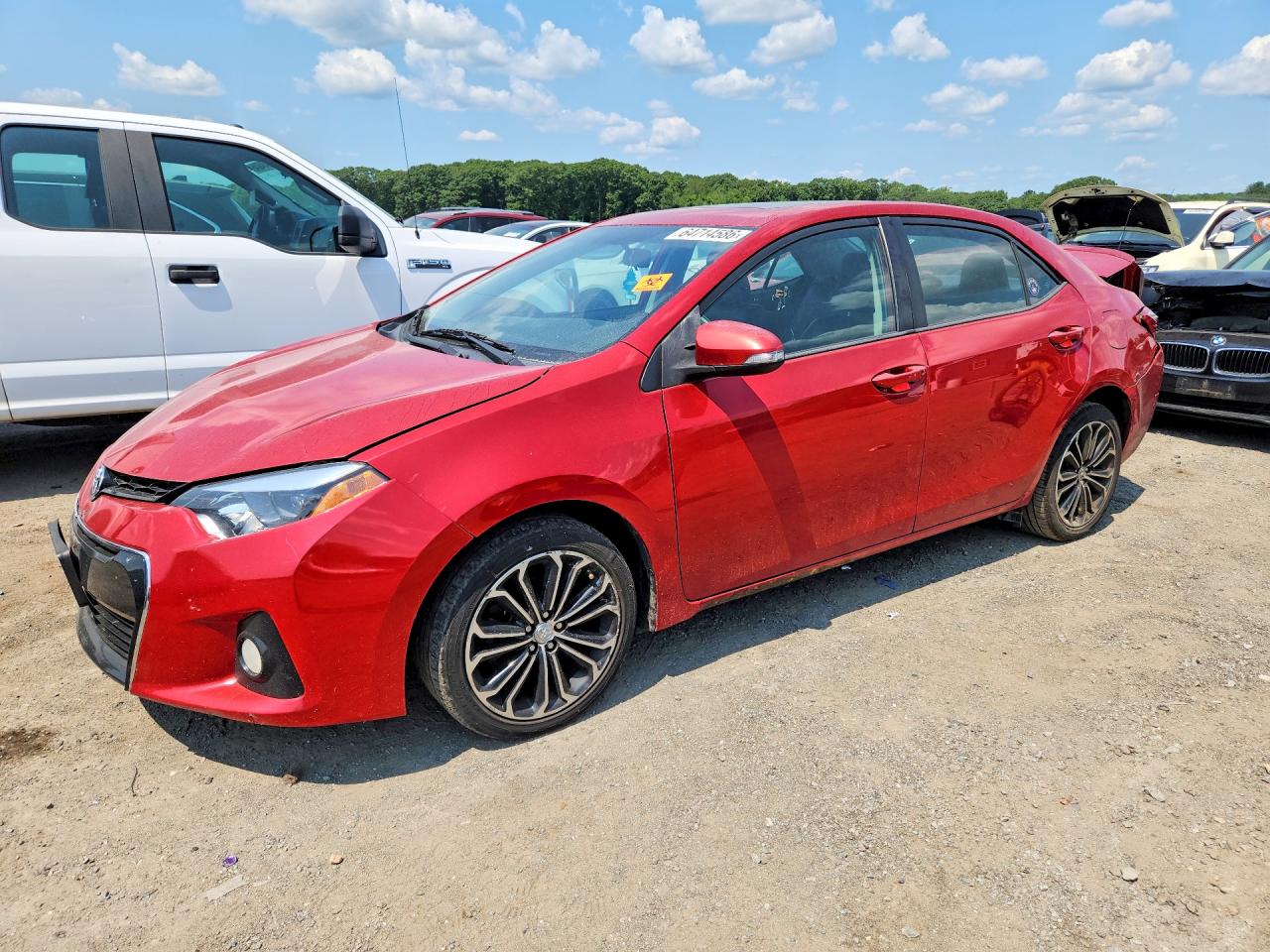 2014 Toyota Corolla S Plus Red vin: 2T1BURHE1EC192124