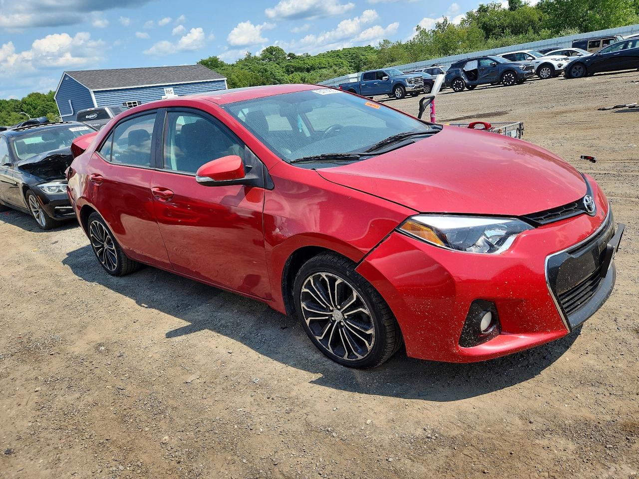 2014 Toyota Corolla S Plus Red vin: 2T1BURHE1EC192124