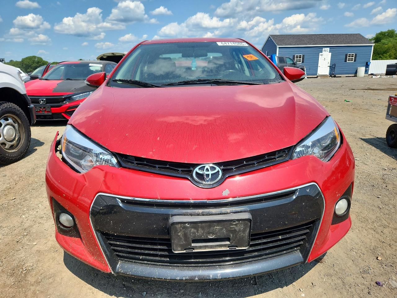 2014 Toyota Corolla S Plus Red vin: 2T1BURHE1EC192124