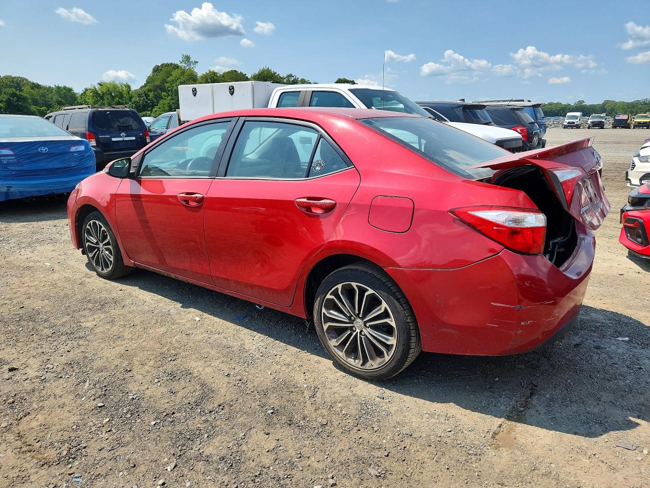 2014 Toyota Corolla S Plus Red vin: 2T1BURHE1EC192124