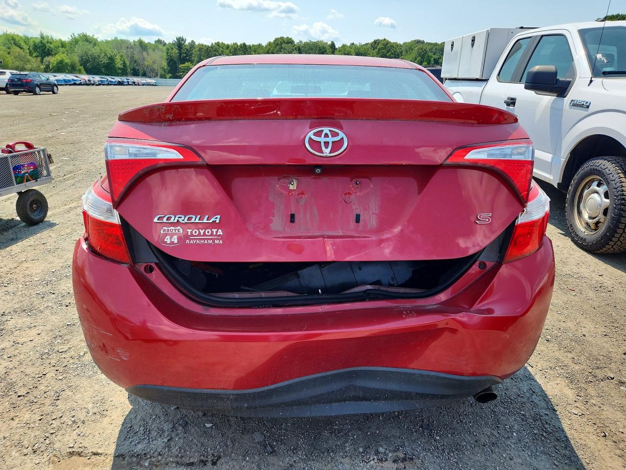 2014 Toyota Corolla S Plus Red vin: 2T1BURHE1EC192124