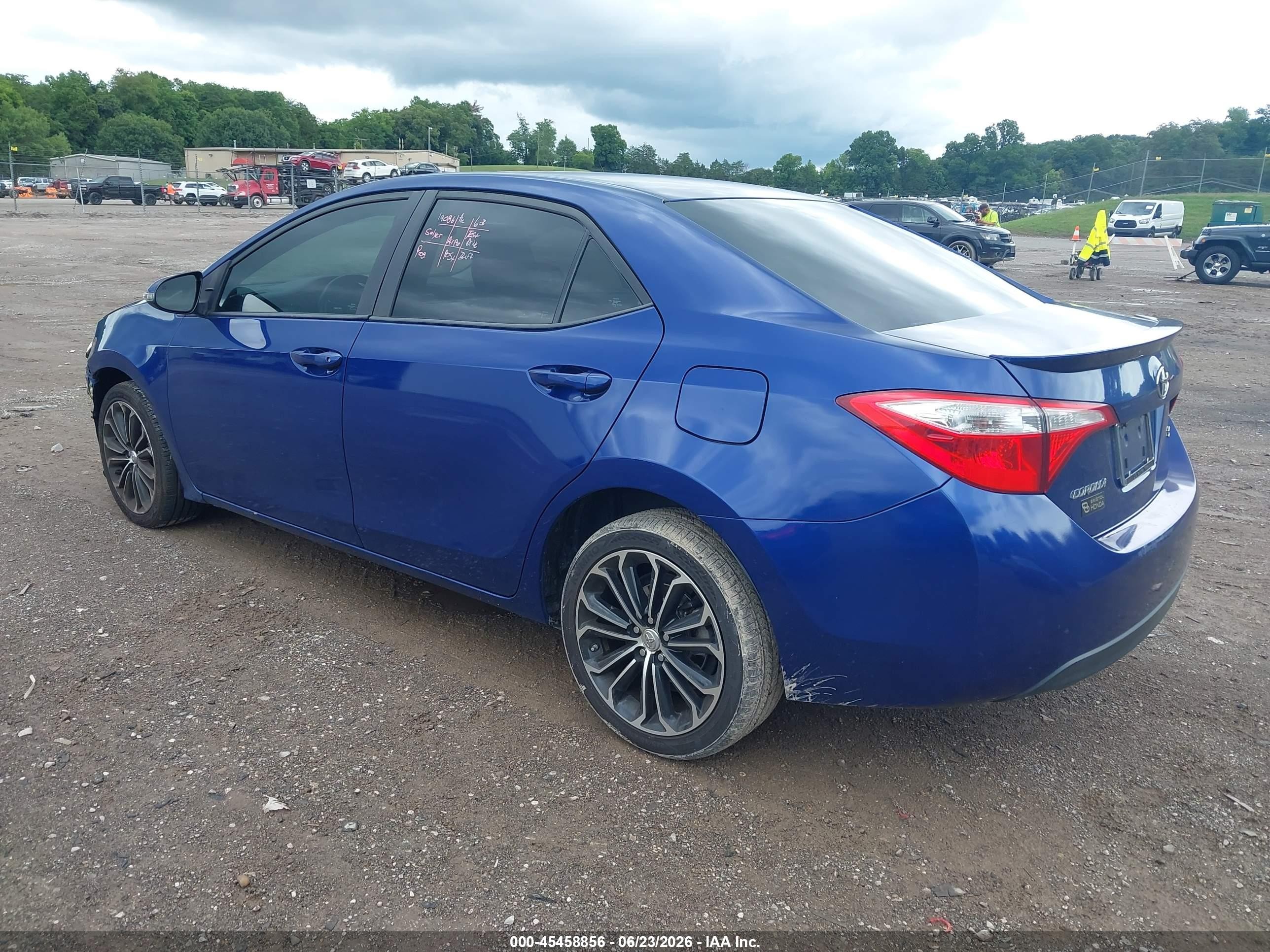 2014 Toyota Corolla S Plus Синий vin: 2T1BURHE1EC196223