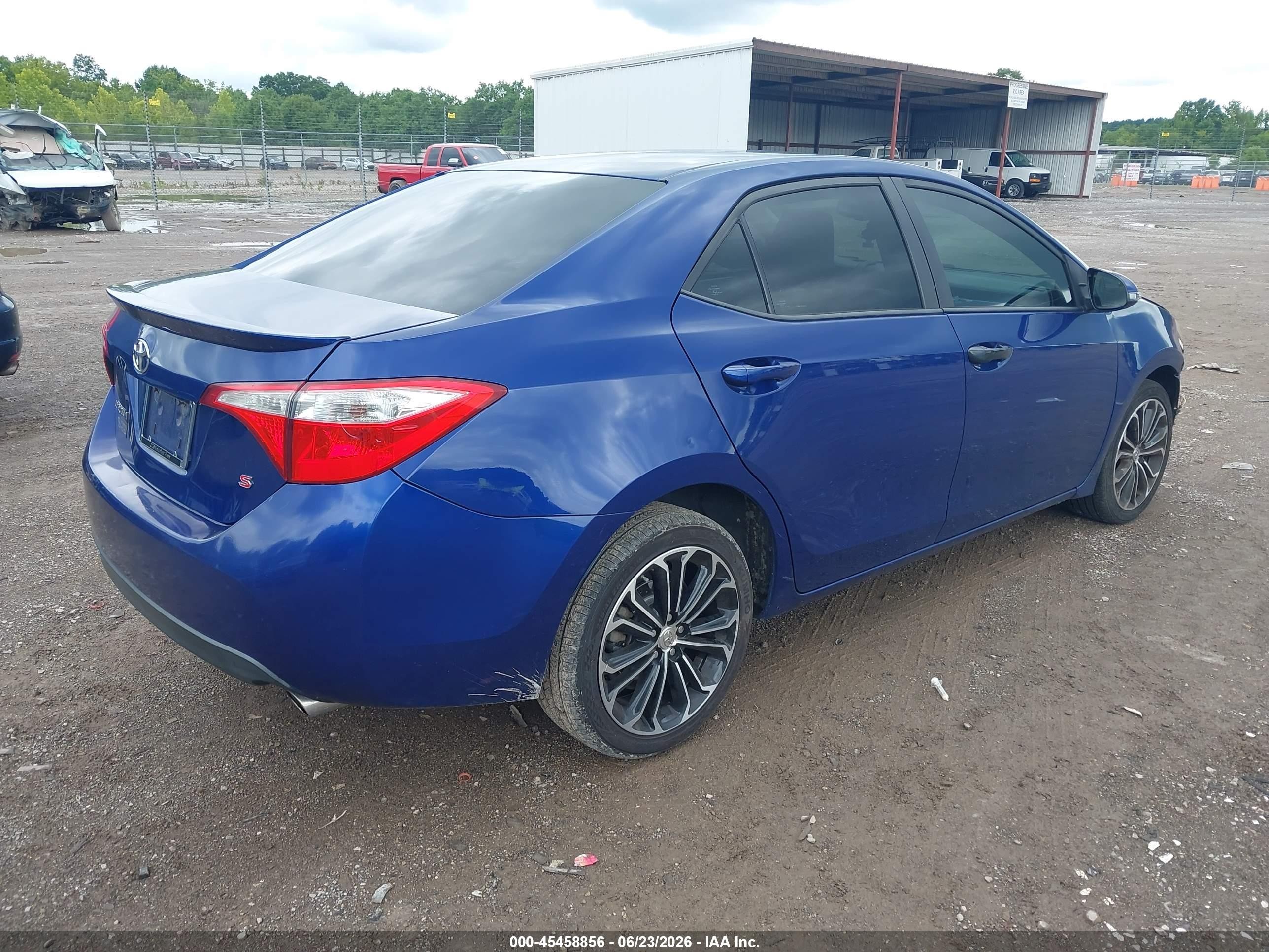 2014 Toyota Corolla S Plus Синий vin: 2T1BURHE1EC196223
