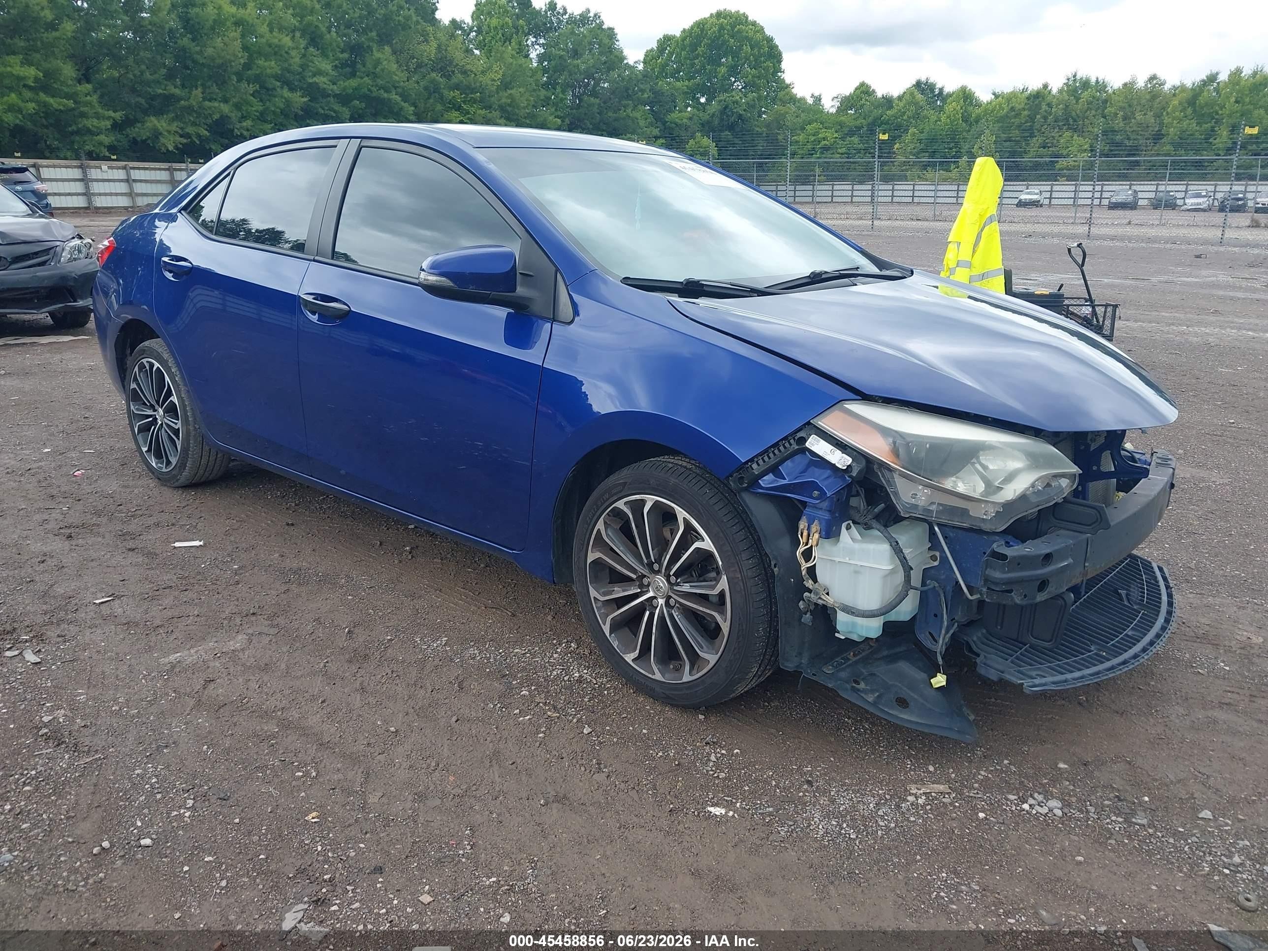2014 Toyota Corolla S Plus Синий vin: 2T1BURHE1EC196223