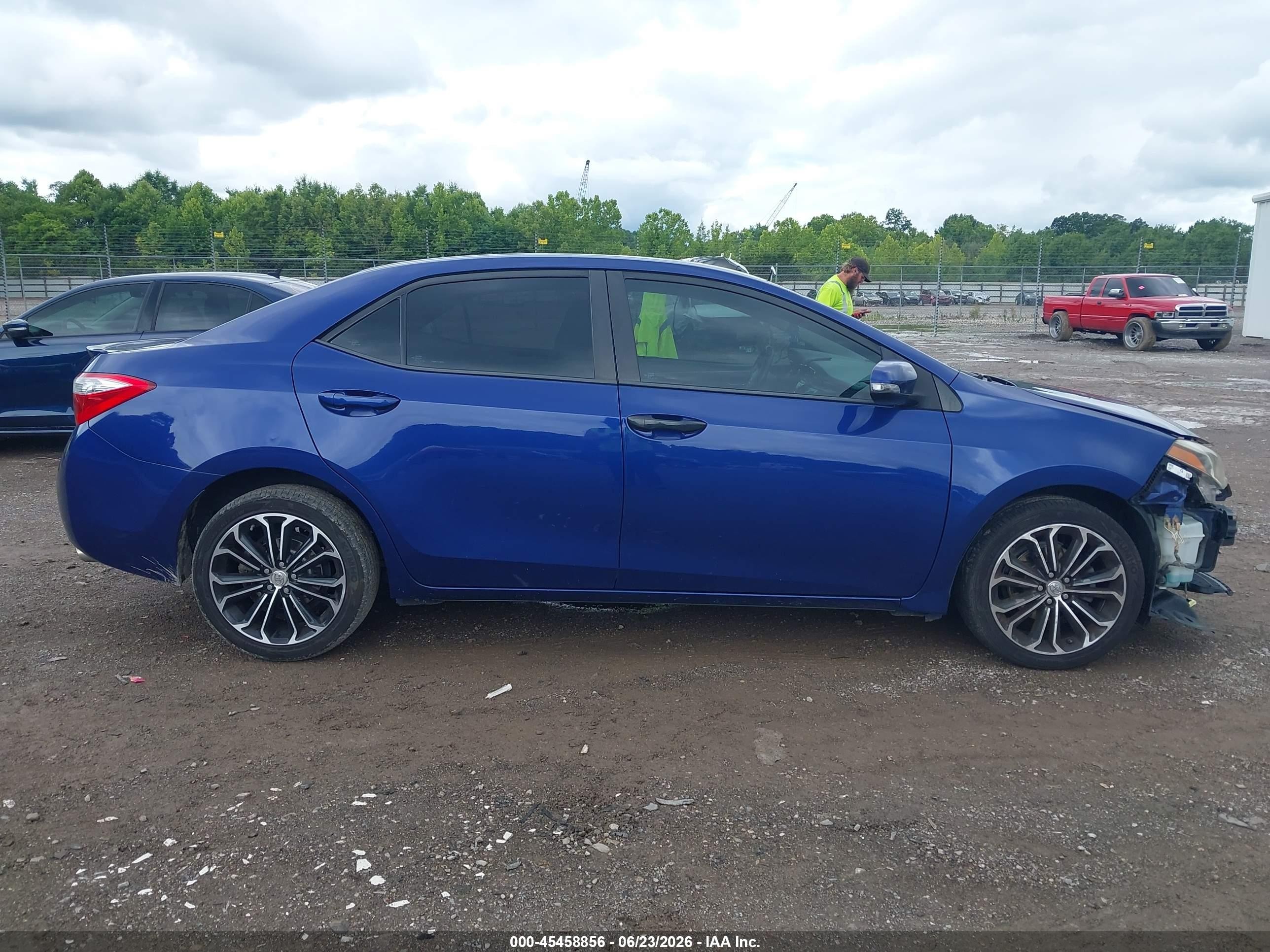 2014 Toyota Corolla S Plus Синий vin: 2T1BURHE1EC196223