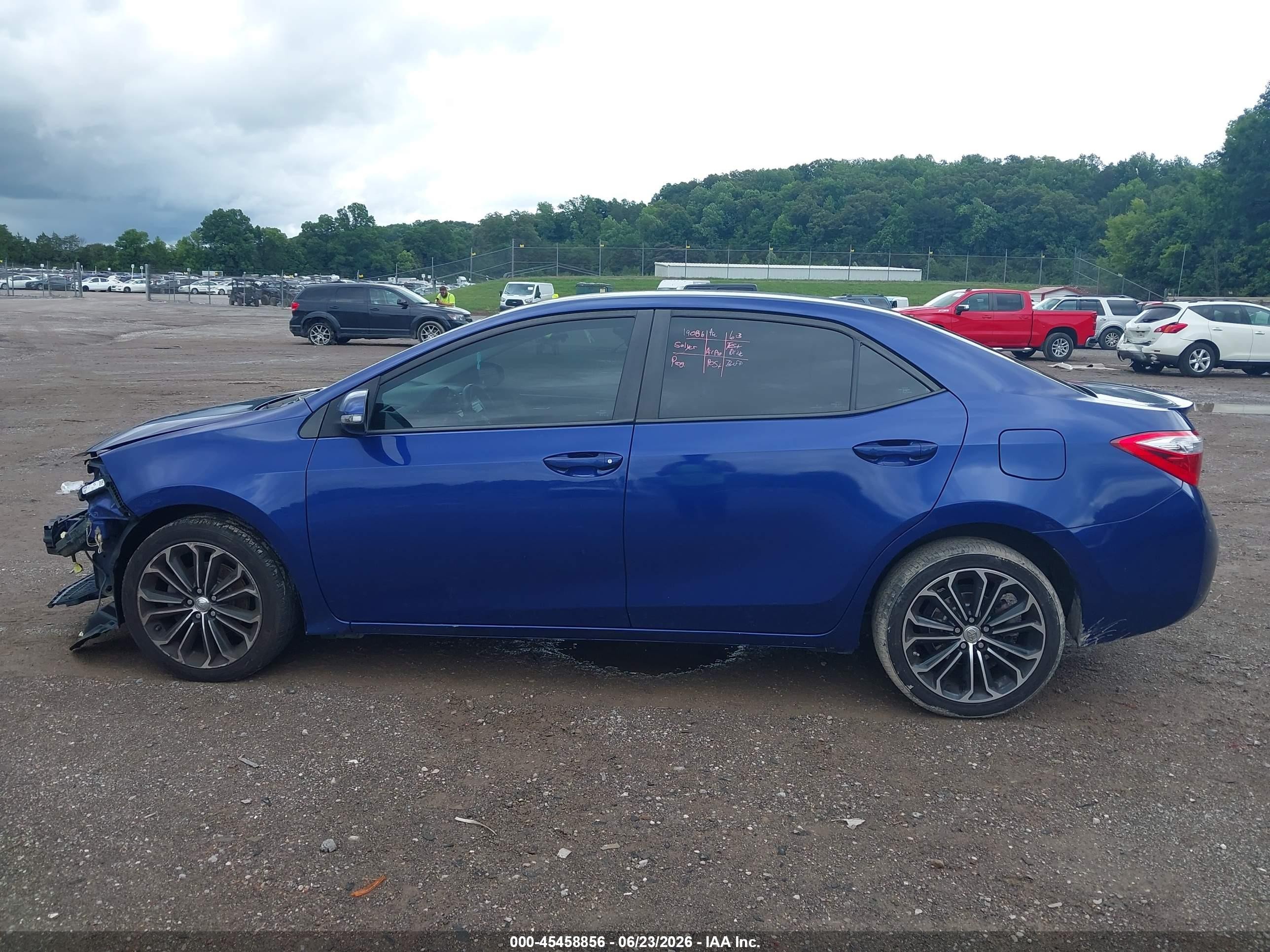 2014 Toyota Corolla S Plus Синий vin: 2T1BURHE1EC196223