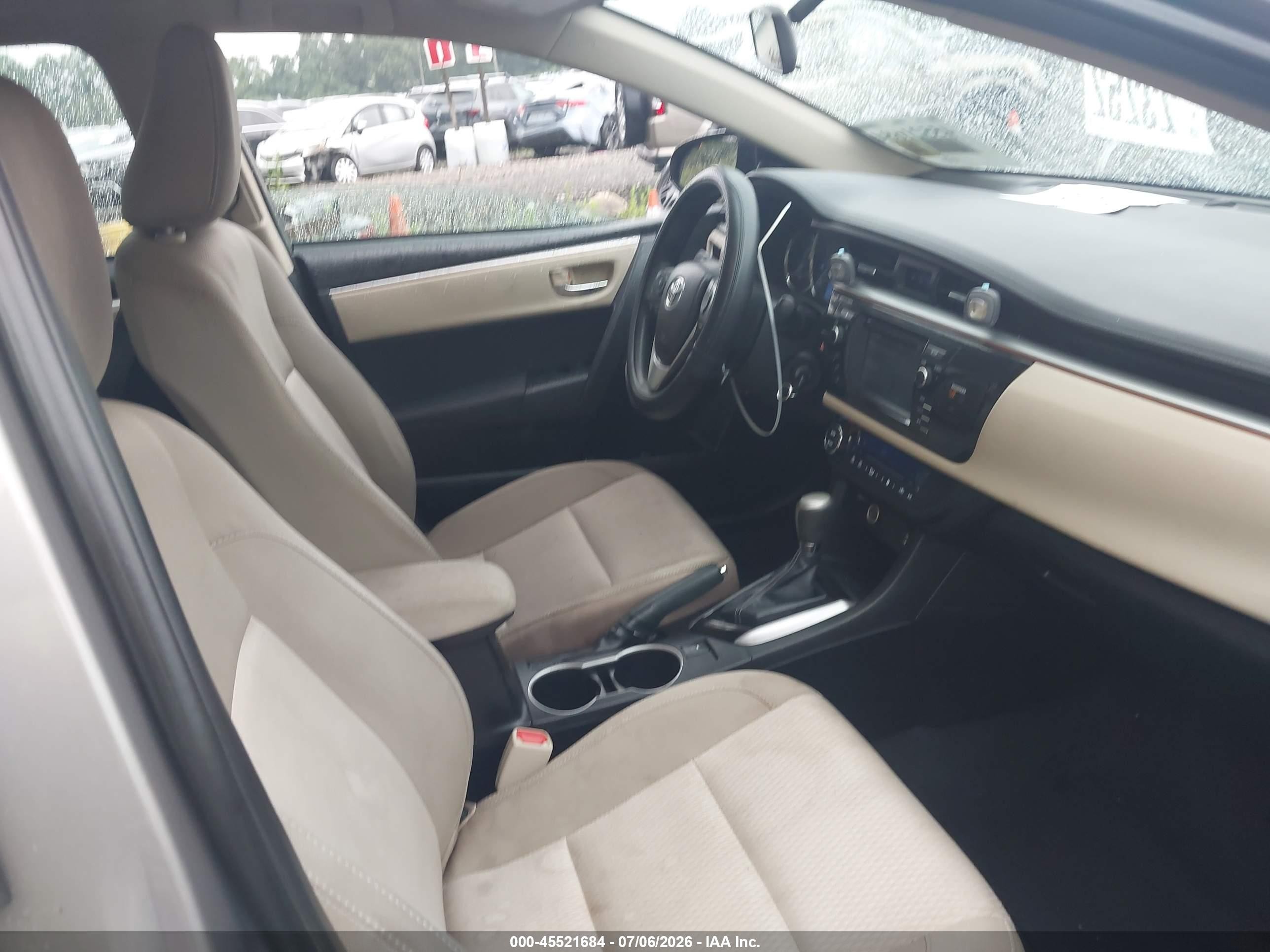 2014 Toyota Corolla Le Gray vin: 2T1BURHE1EC196299