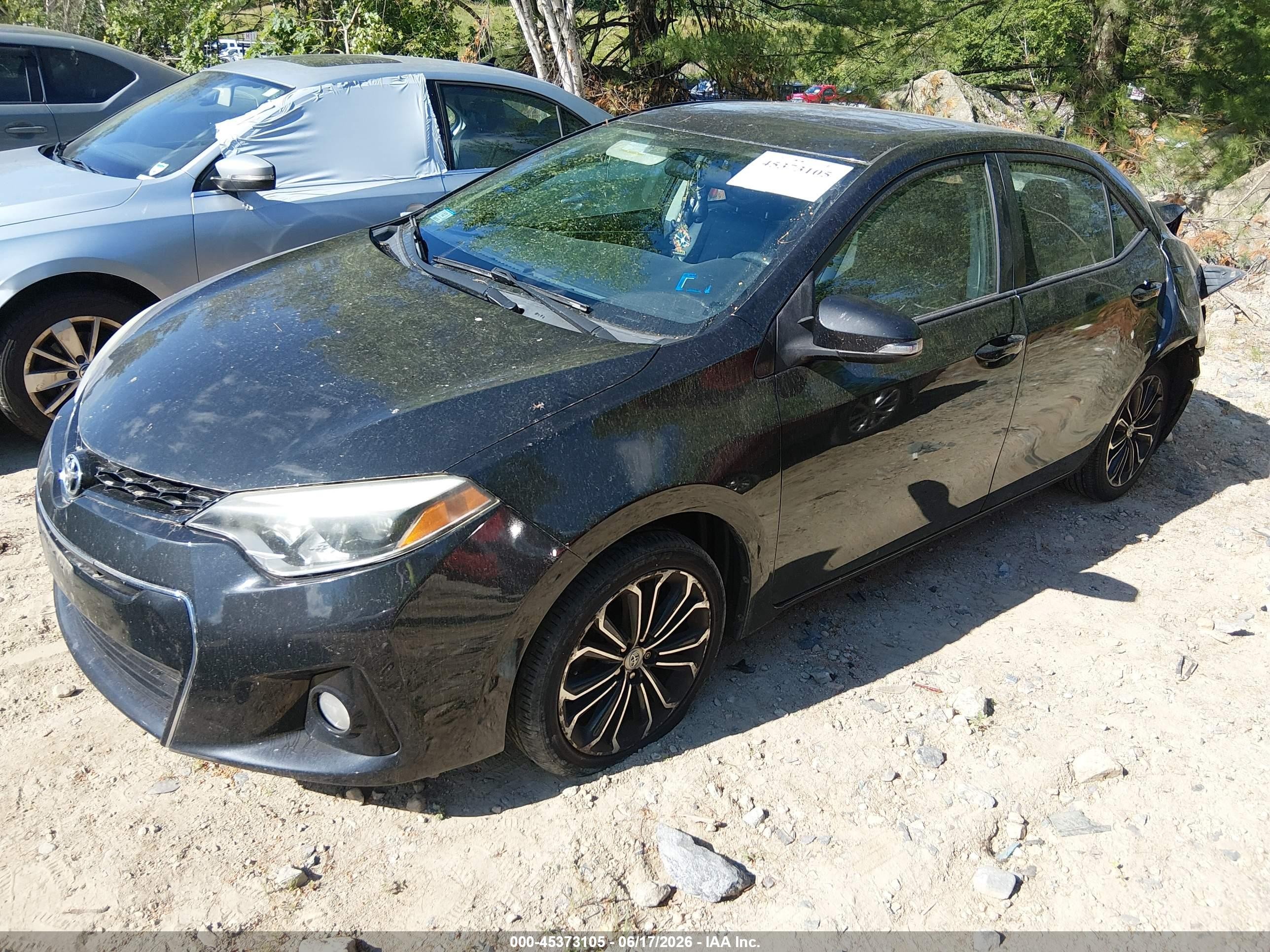 2014 Toyota Corolla S Plus Black vin: 2T1BURHE1EC201968