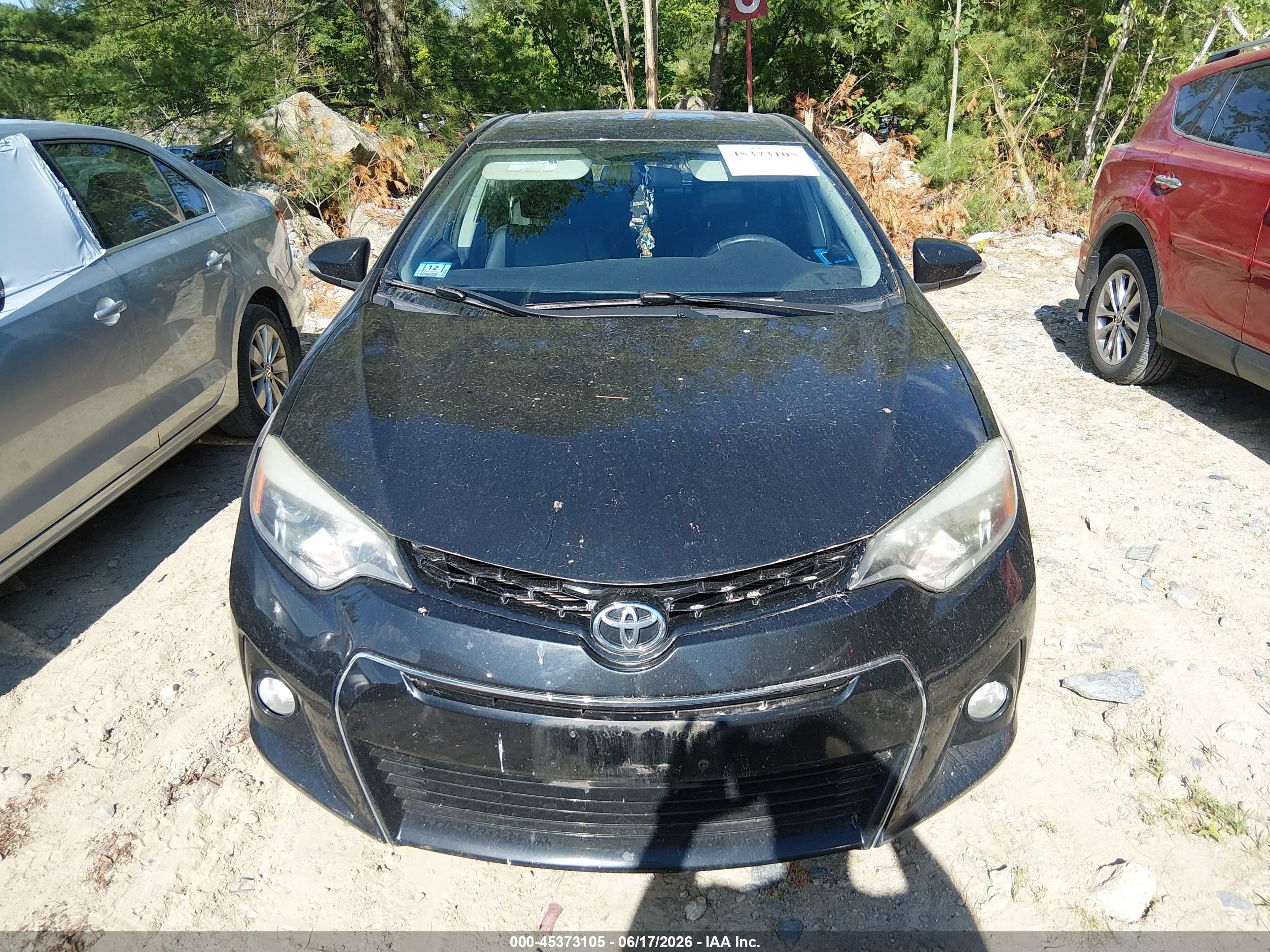2014 Toyota Corolla S Plus Black vin: 2T1BURHE1EC201968