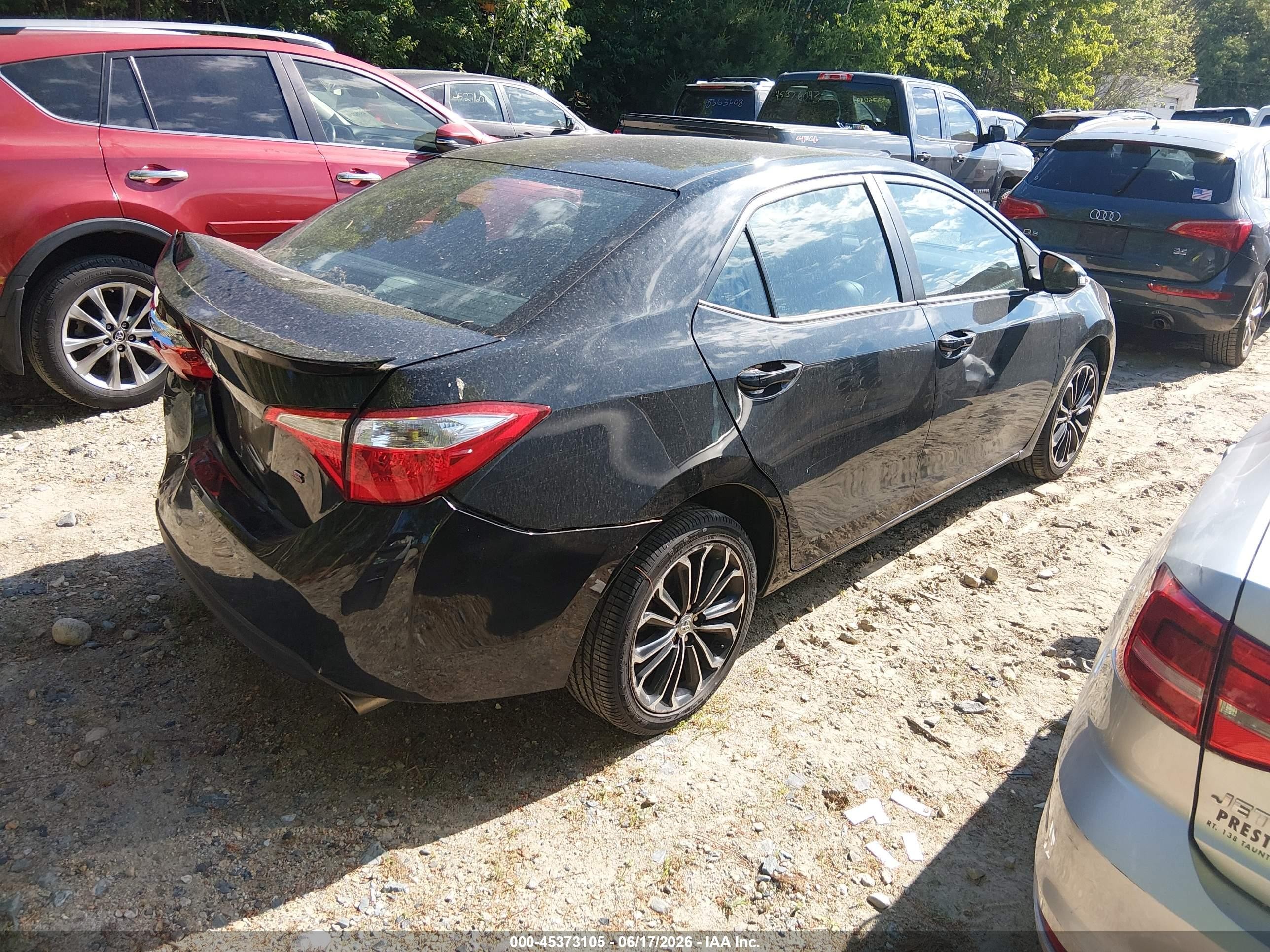 2014 Toyota Corolla S Plus Black vin: 2T1BURHE1EC201968