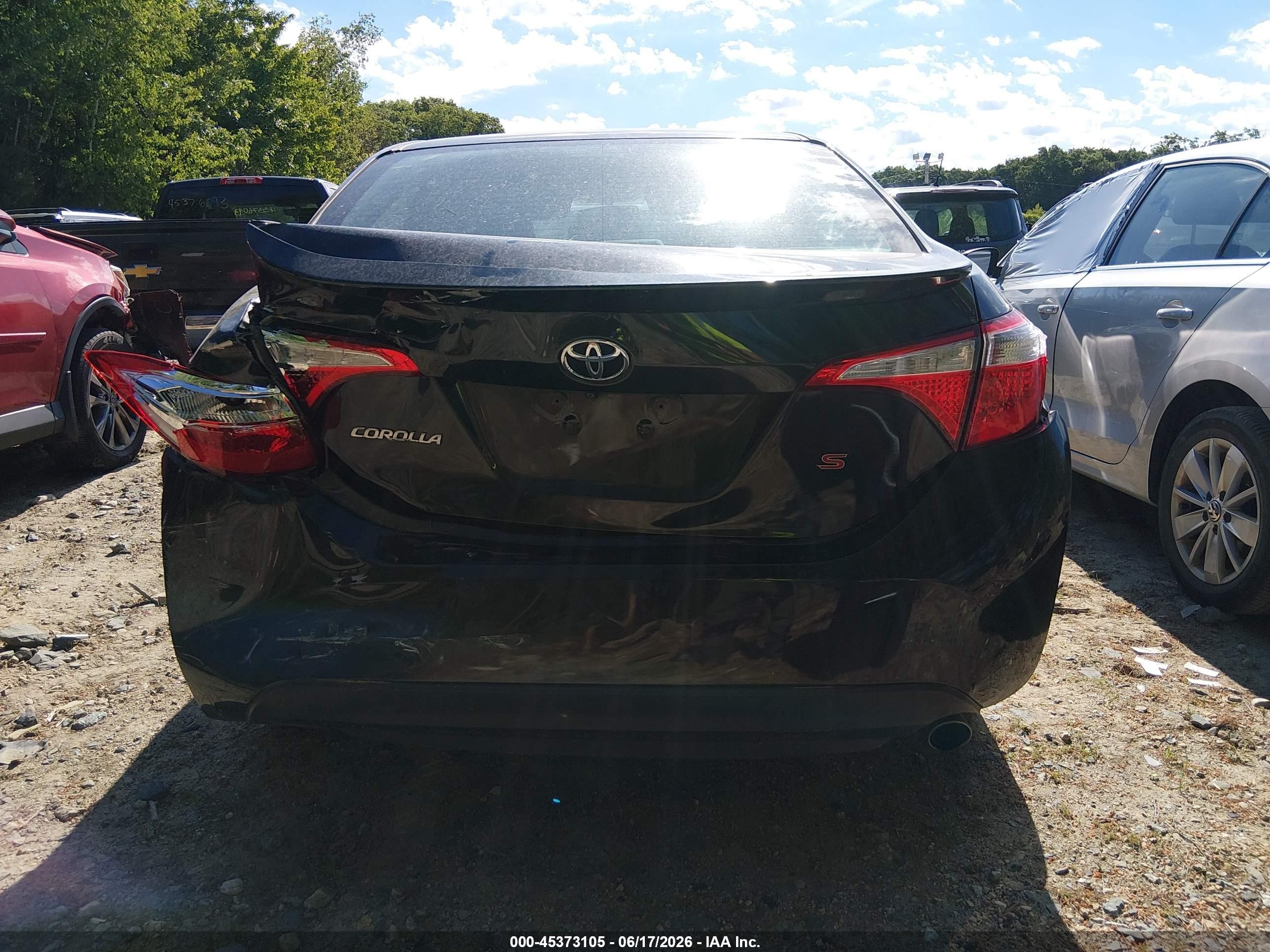2014 Toyota Corolla S Plus Black vin: 2T1BURHE1EC201968