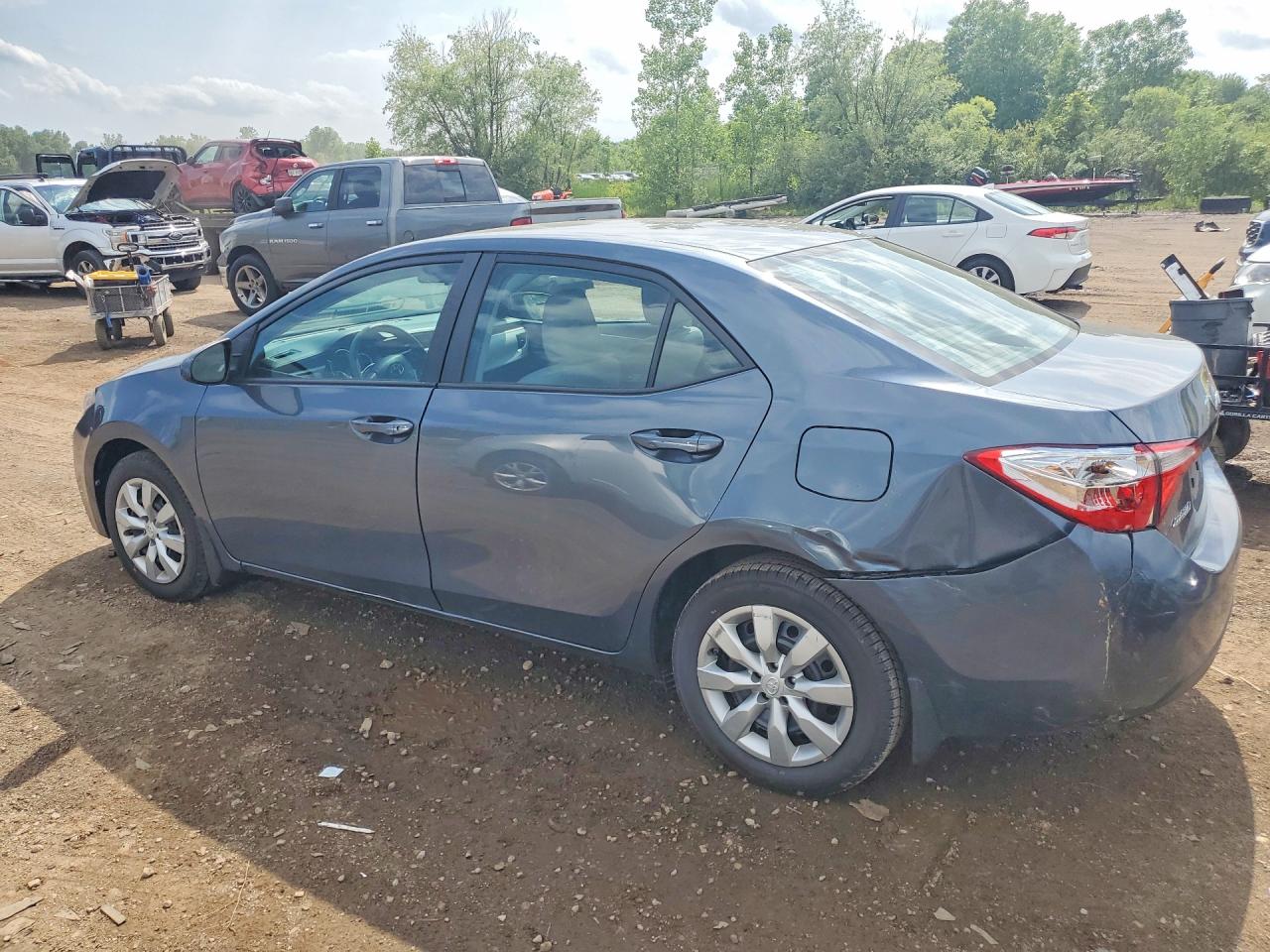 2014 Toyota Corolla Le Gray vin: 2T1BURHE1EC207477