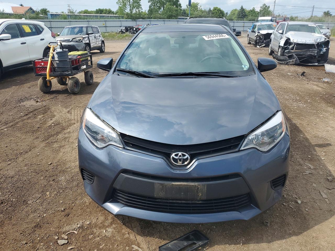 2014 Toyota Corolla Le Gray vin: 2T1BURHE1EC207477