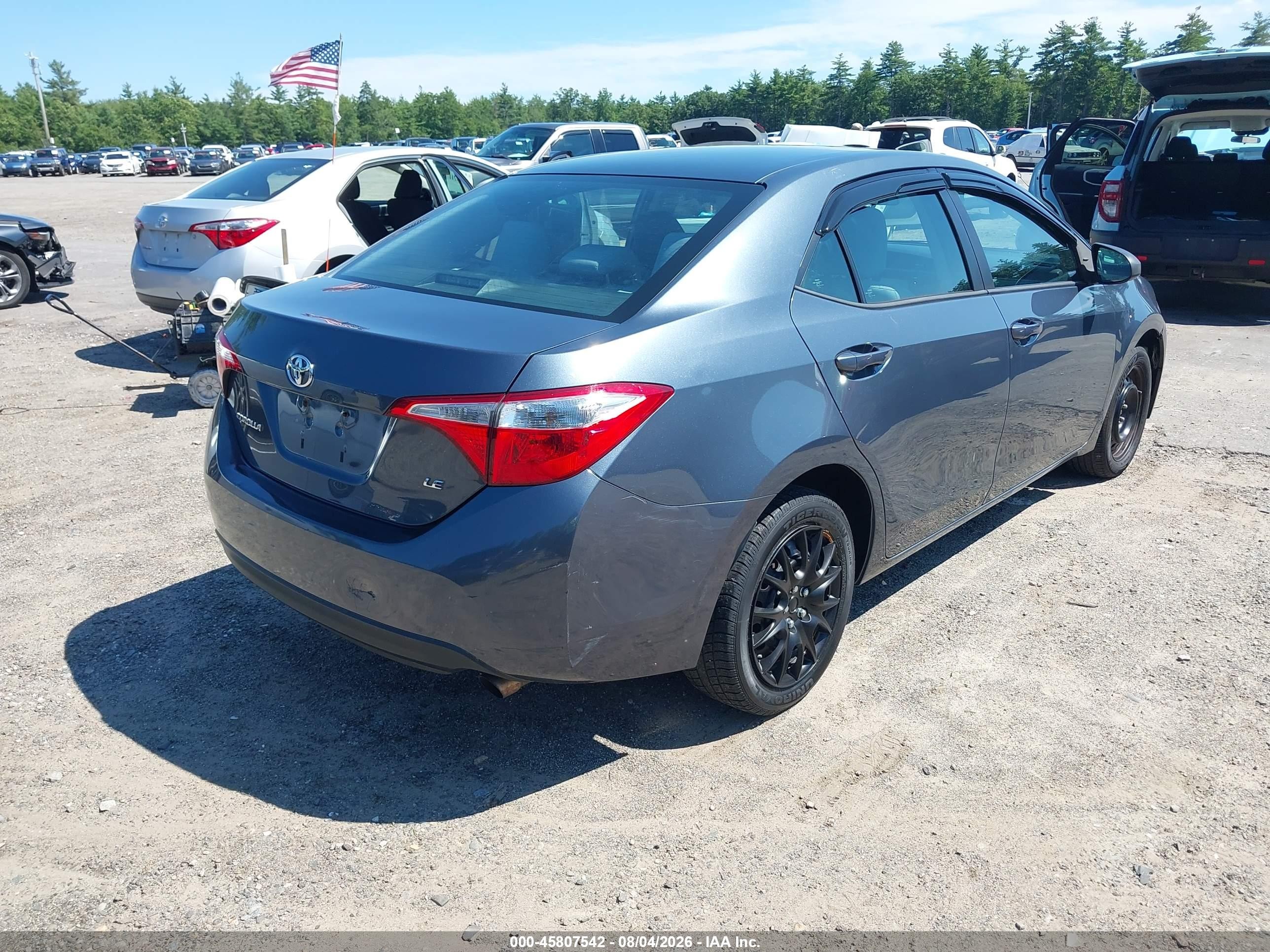 2014 Toyota Corolla Le Gray vin: 2T1BURHE1EC219869