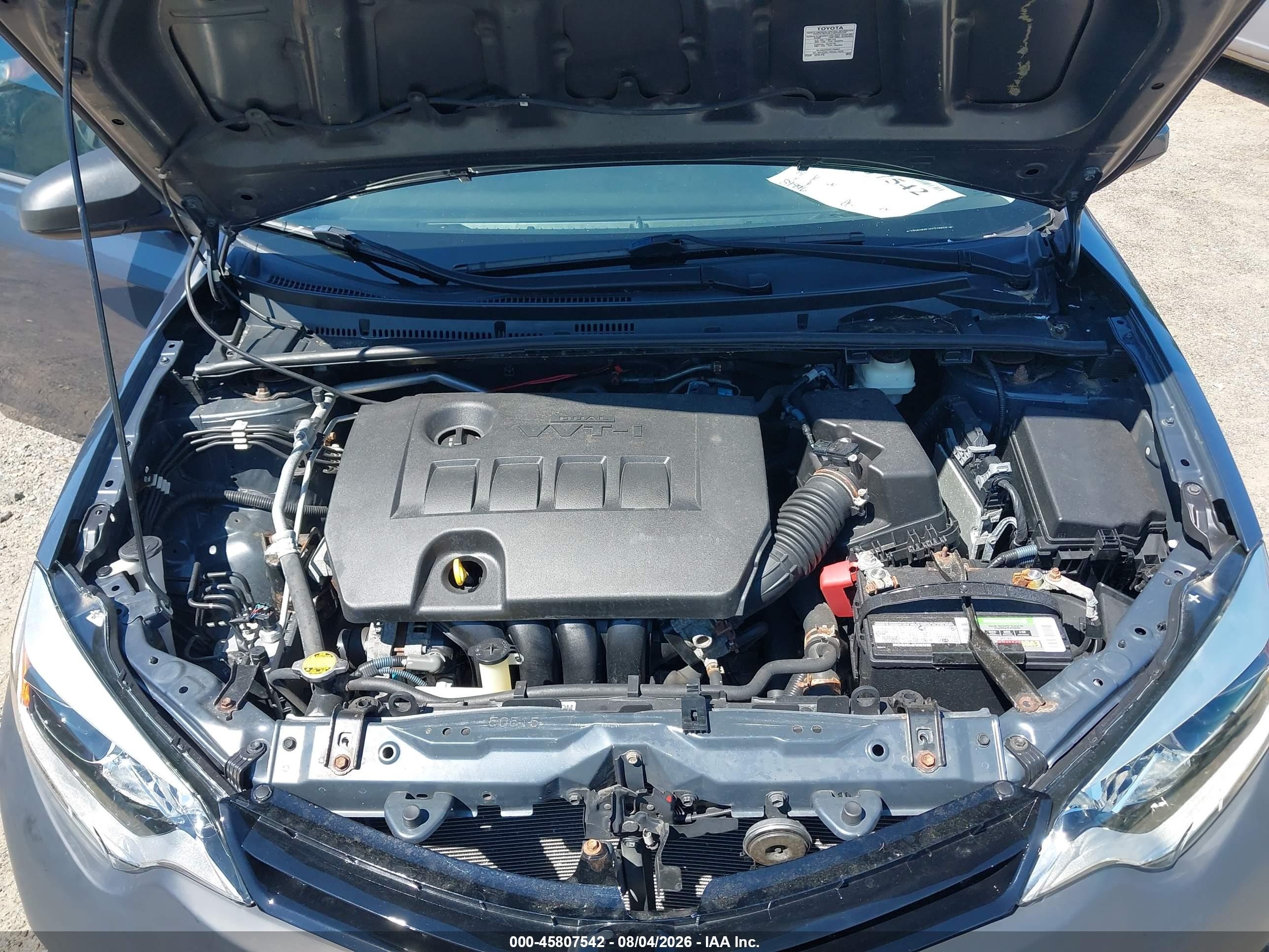 2014 Toyota Corolla Le Gray vin: 2T1BURHE1EC219869