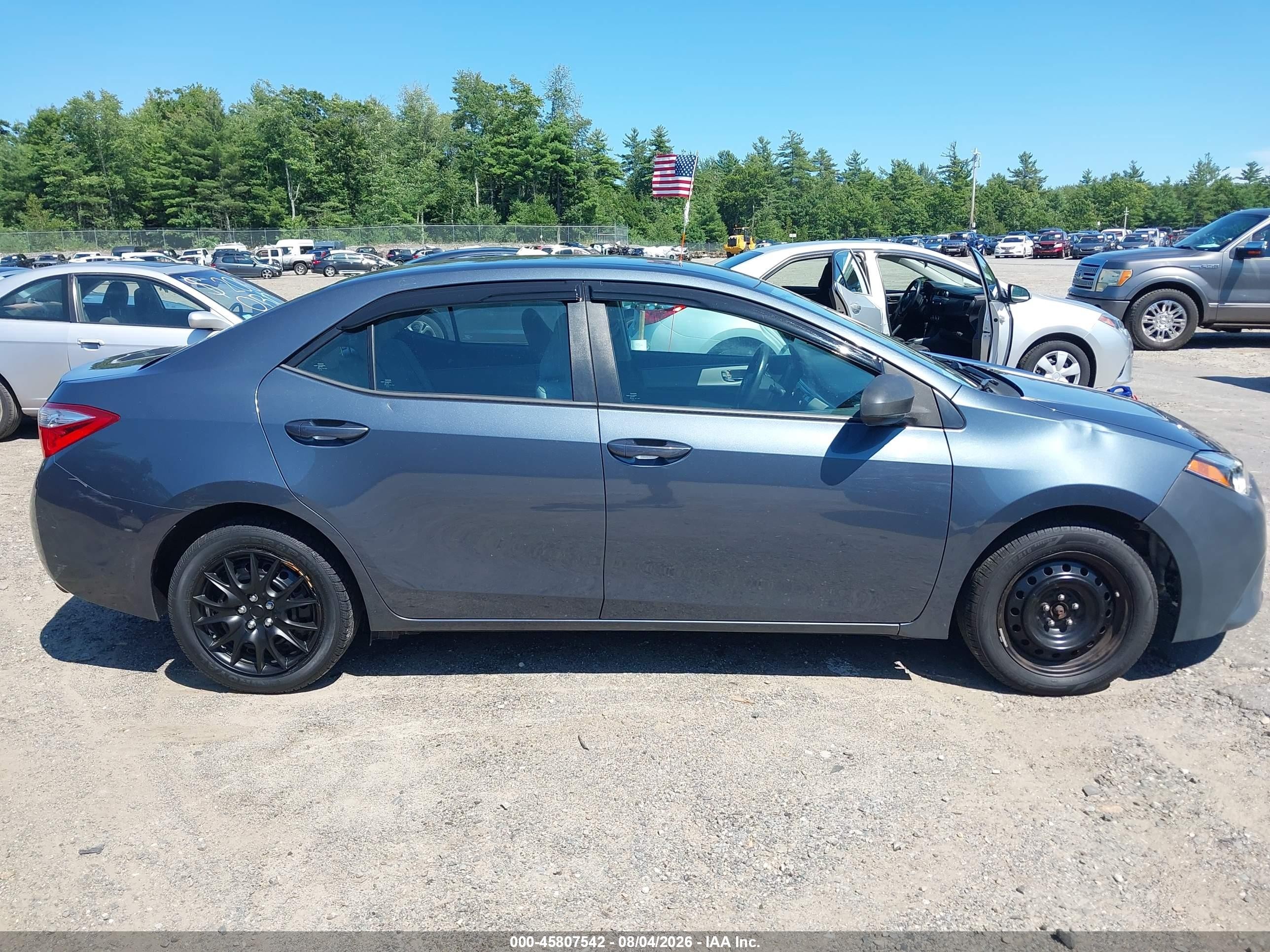 2014 Toyota Corolla Le Gray vin: 2T1BURHE1EC219869