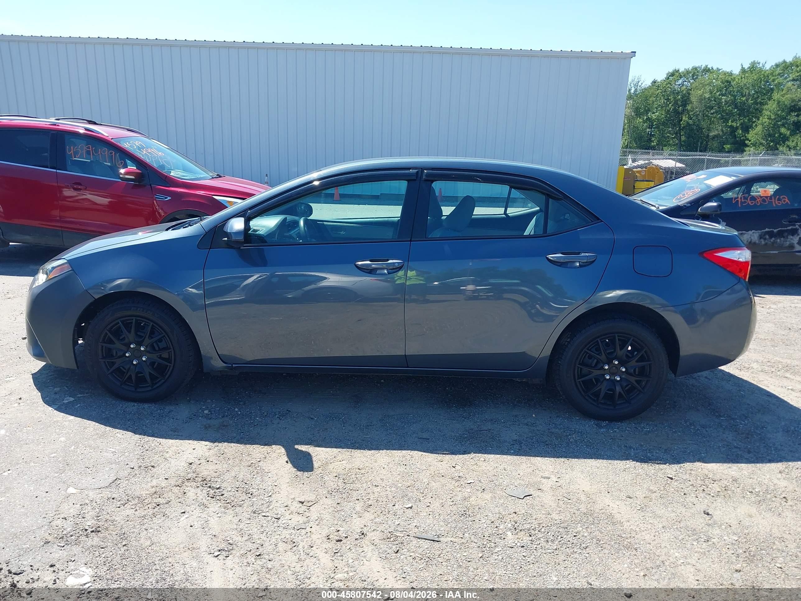 2014 Toyota Corolla Le Gray vin: 2T1BURHE1EC219869