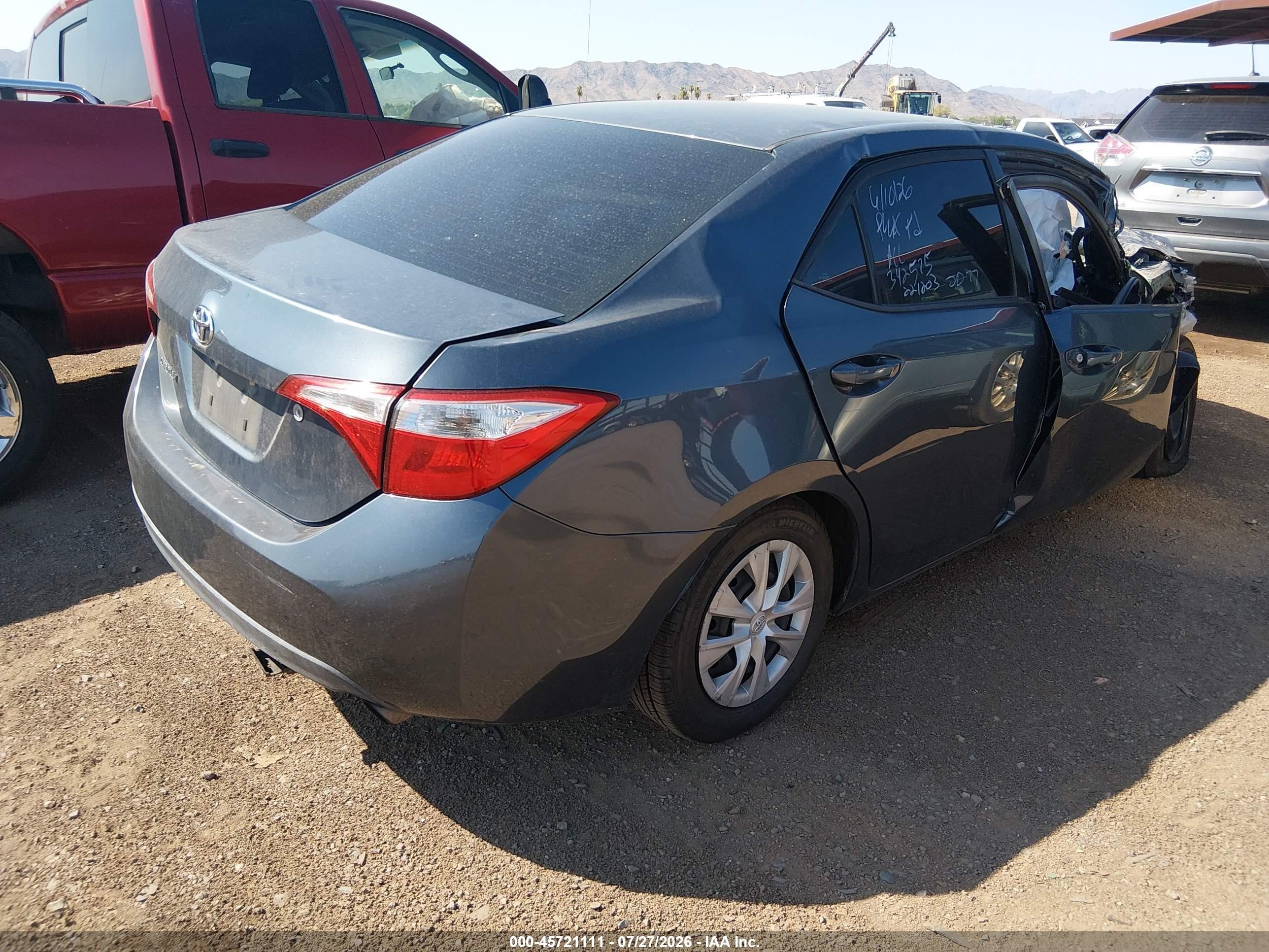 2014 Toyota Corolla L Синий vin: 2T1BURHE1EC221203