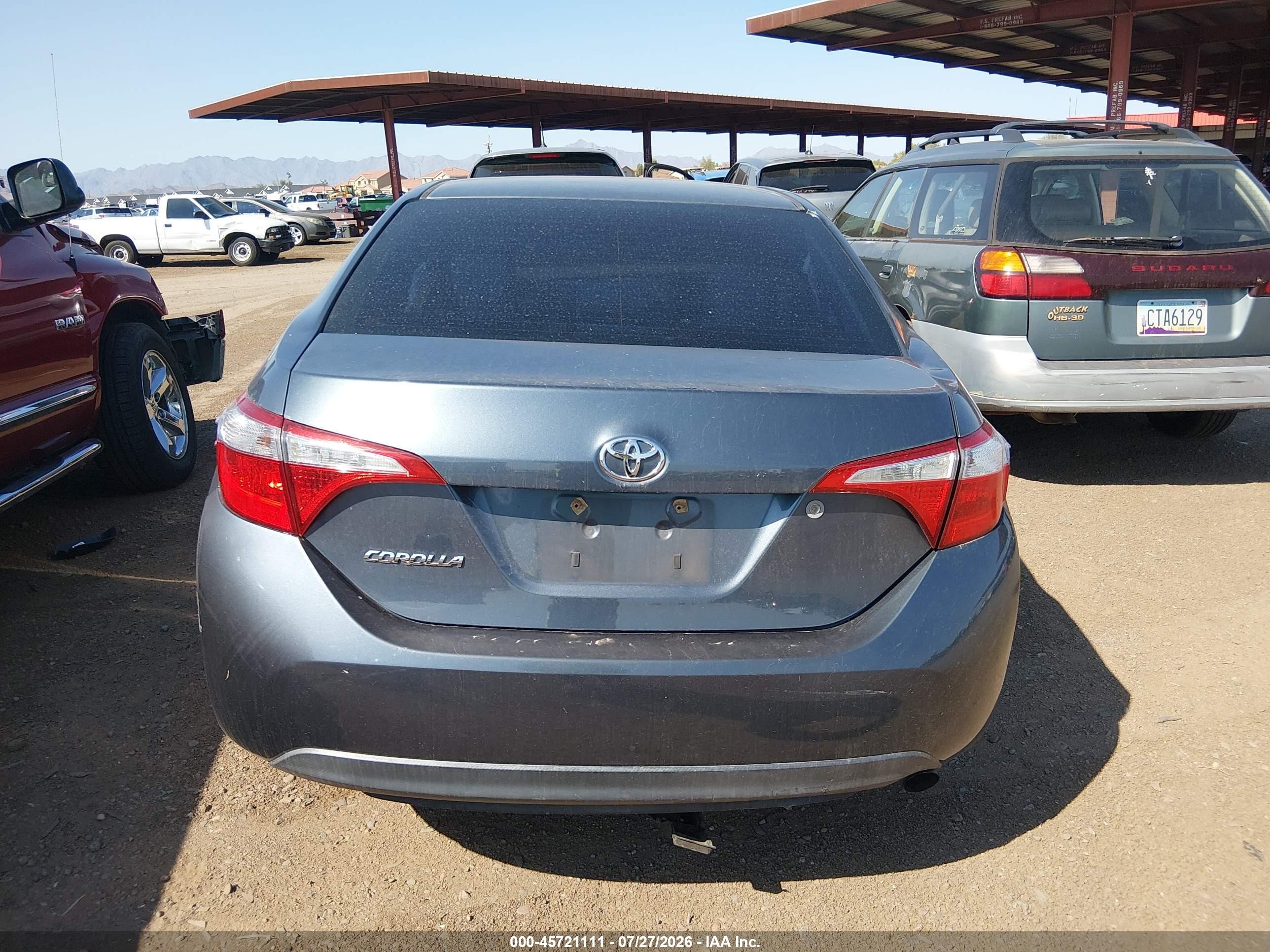 2014 Toyota Corolla L Синий vin: 2T1BURHE1EC221203