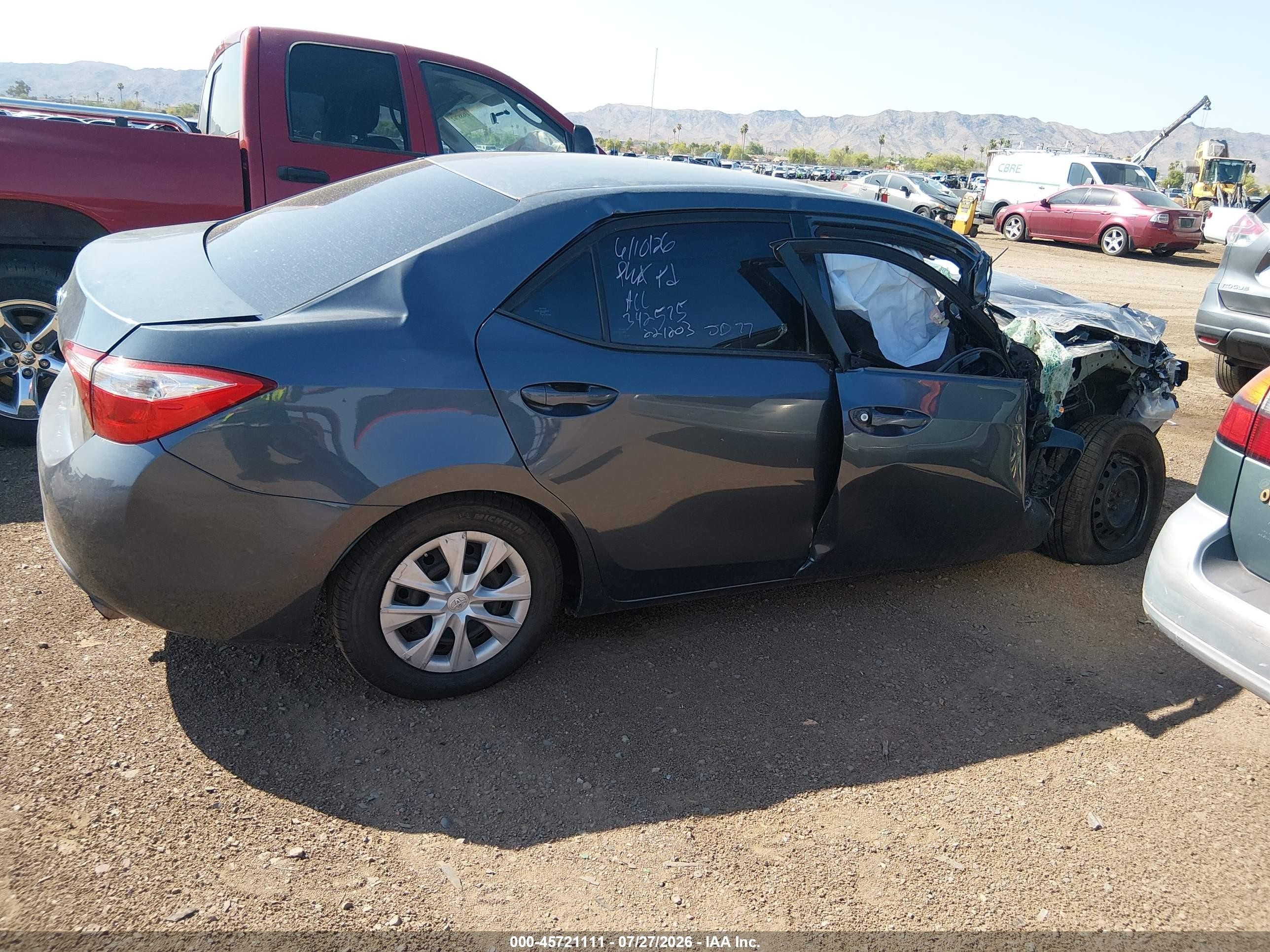 2014 Toyota Corolla L Синий vin: 2T1BURHE1EC221203