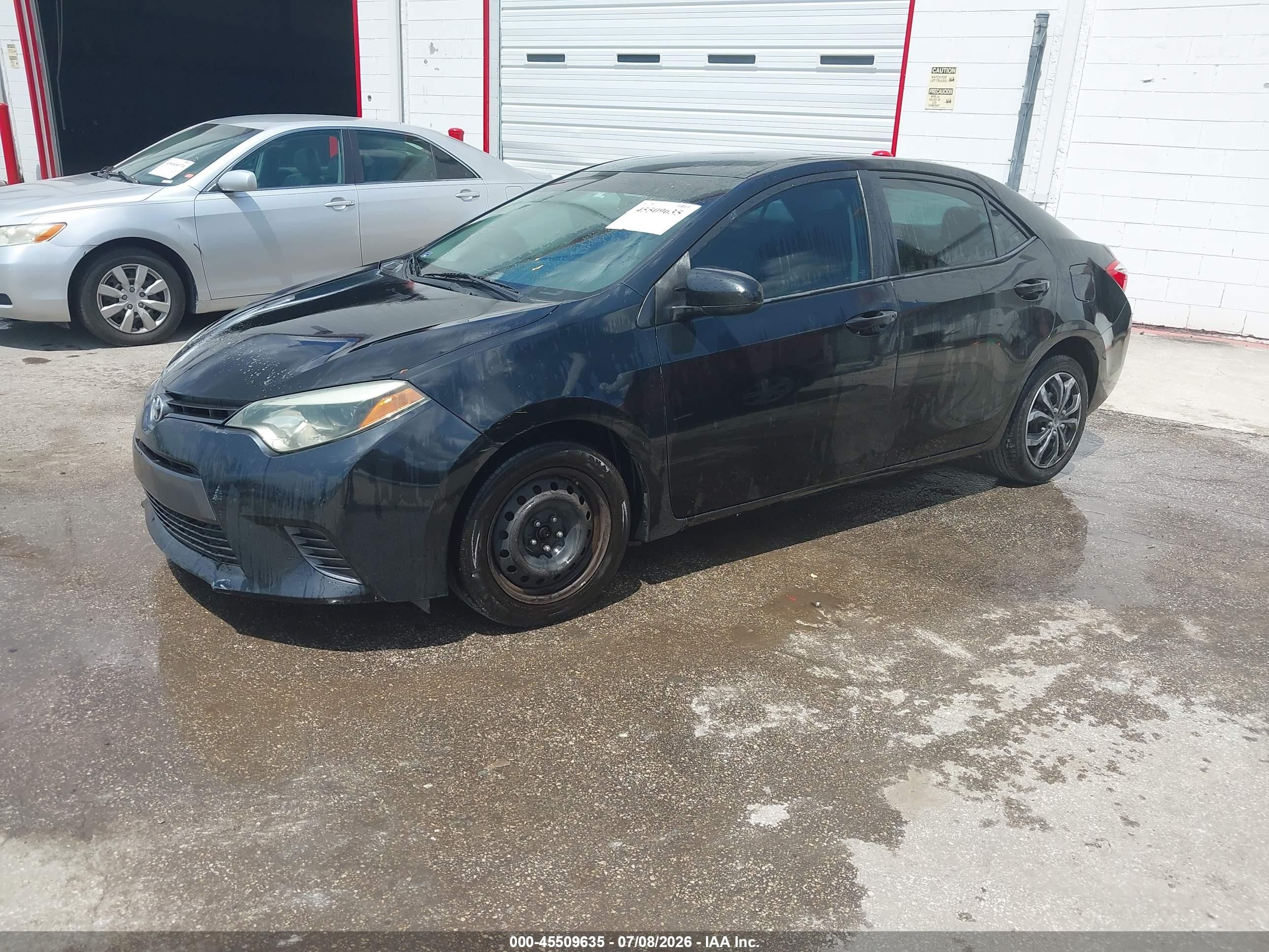 2015 Toyota Corolla Le Black vin: 2T1BURHE1FC233742
