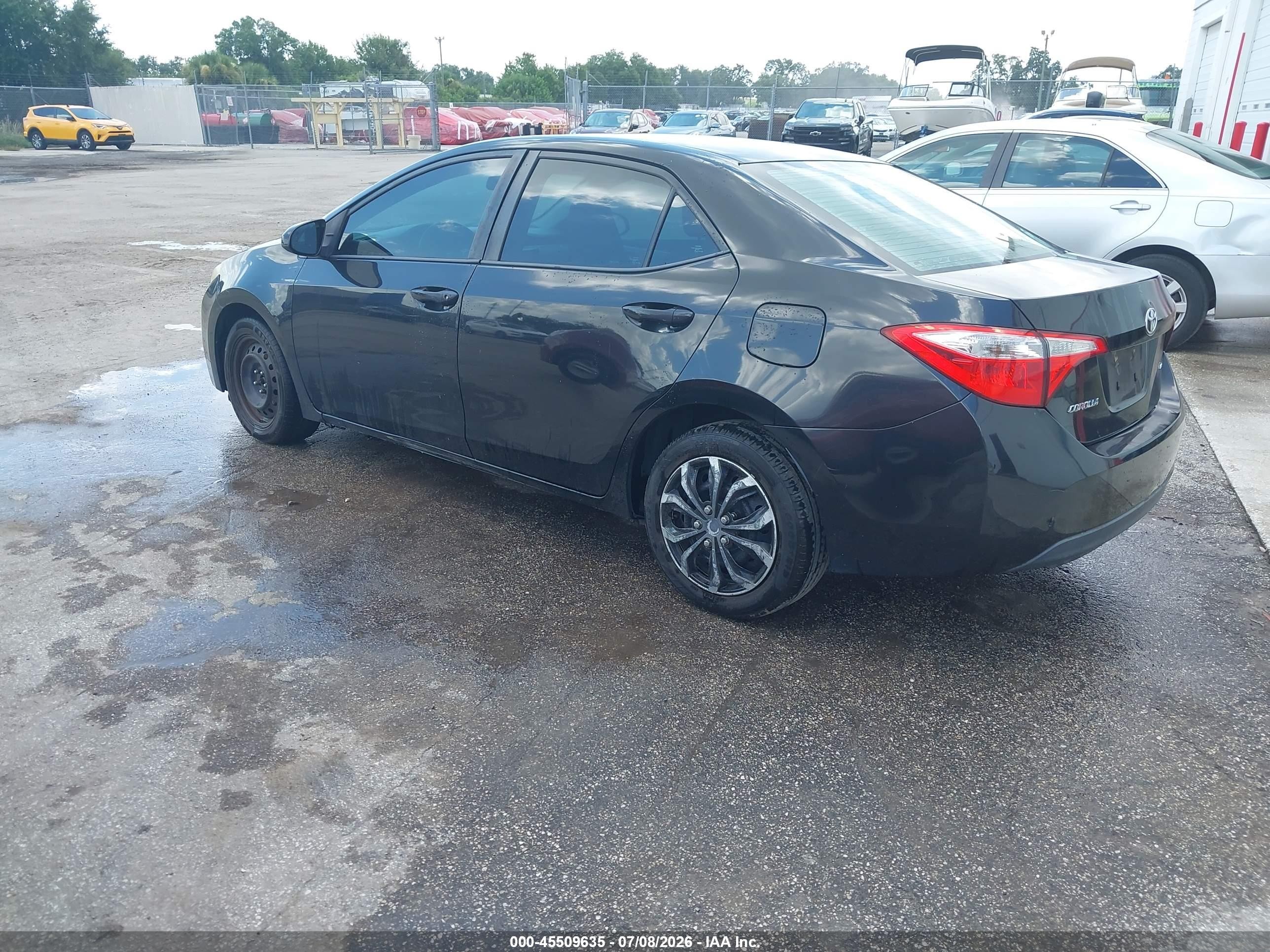 2015 Toyota Corolla Le Black vin: 2T1BURHE1FC233742
