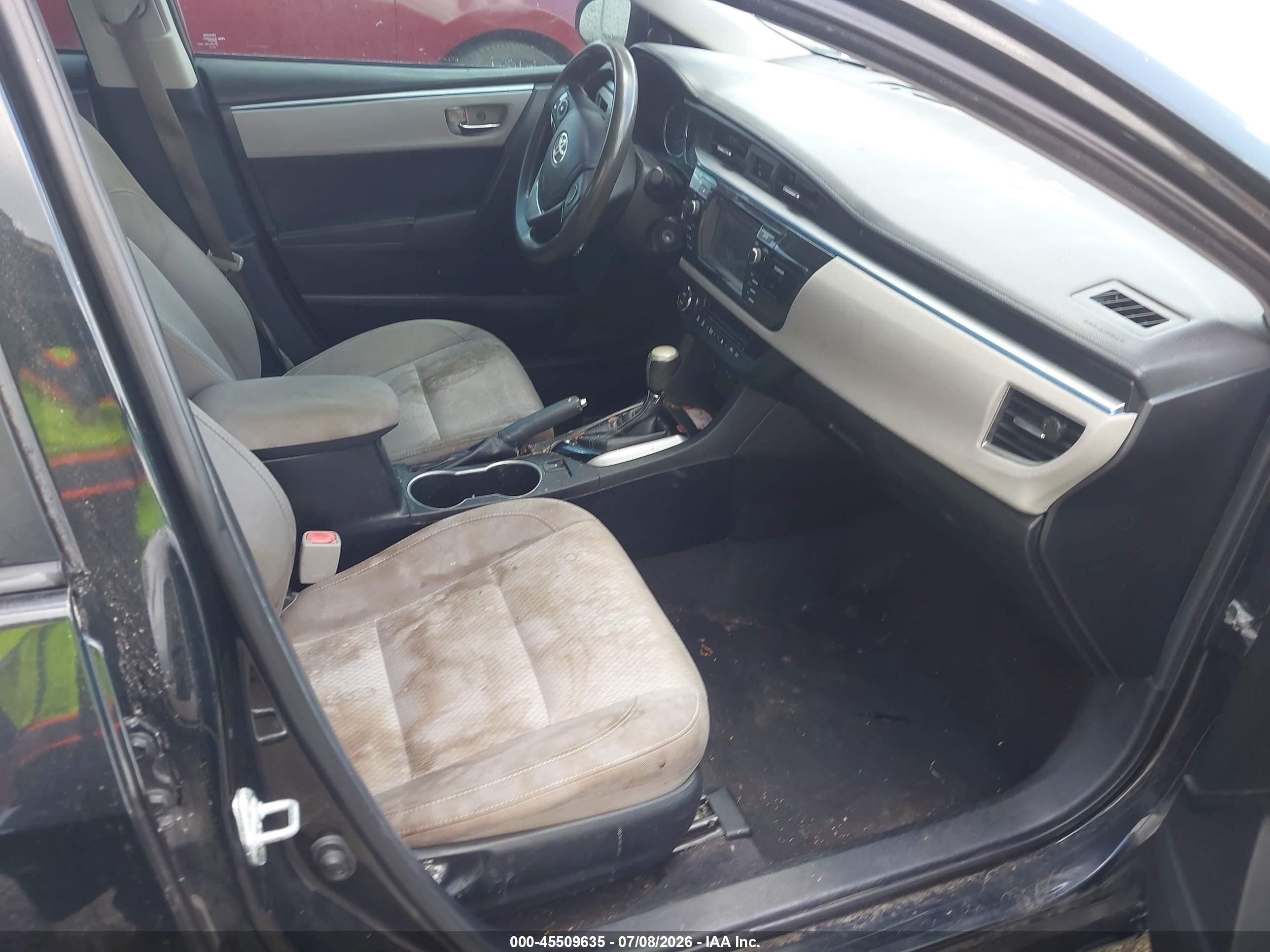 2015 Toyota Corolla Le Black vin: 2T1BURHE1FC233742