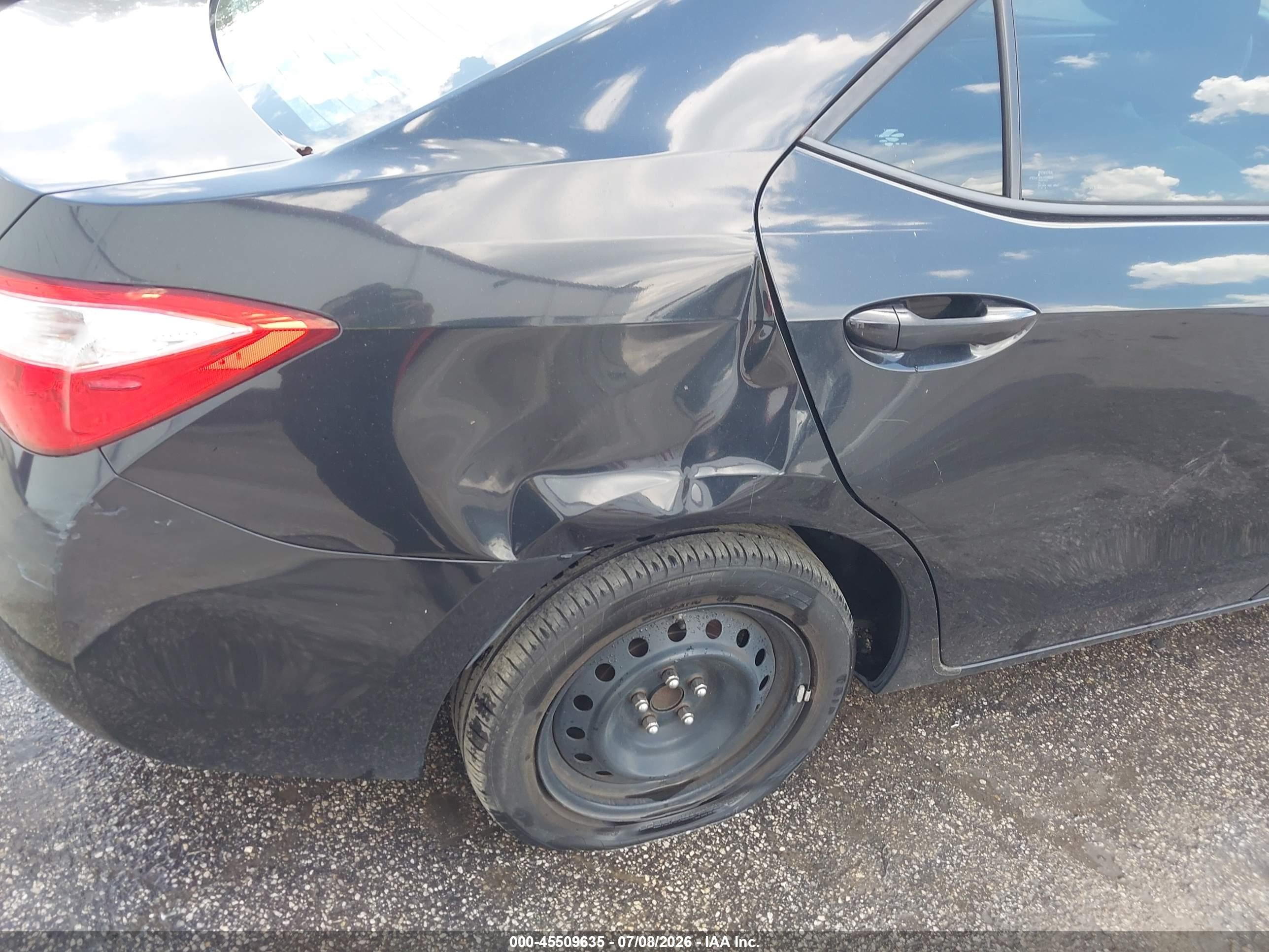 2015 Toyota Corolla Le Black vin: 2T1BURHE1FC233742