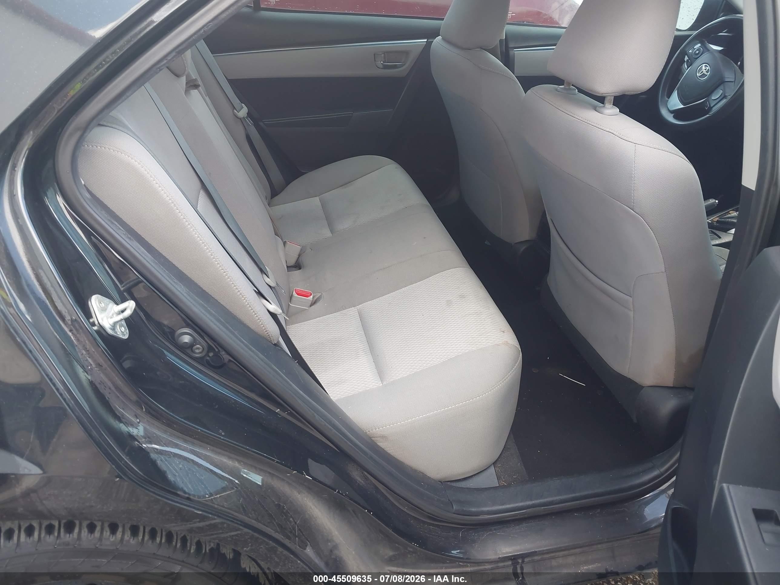 2015 Toyota Corolla Le Black vin: 2T1BURHE1FC233742