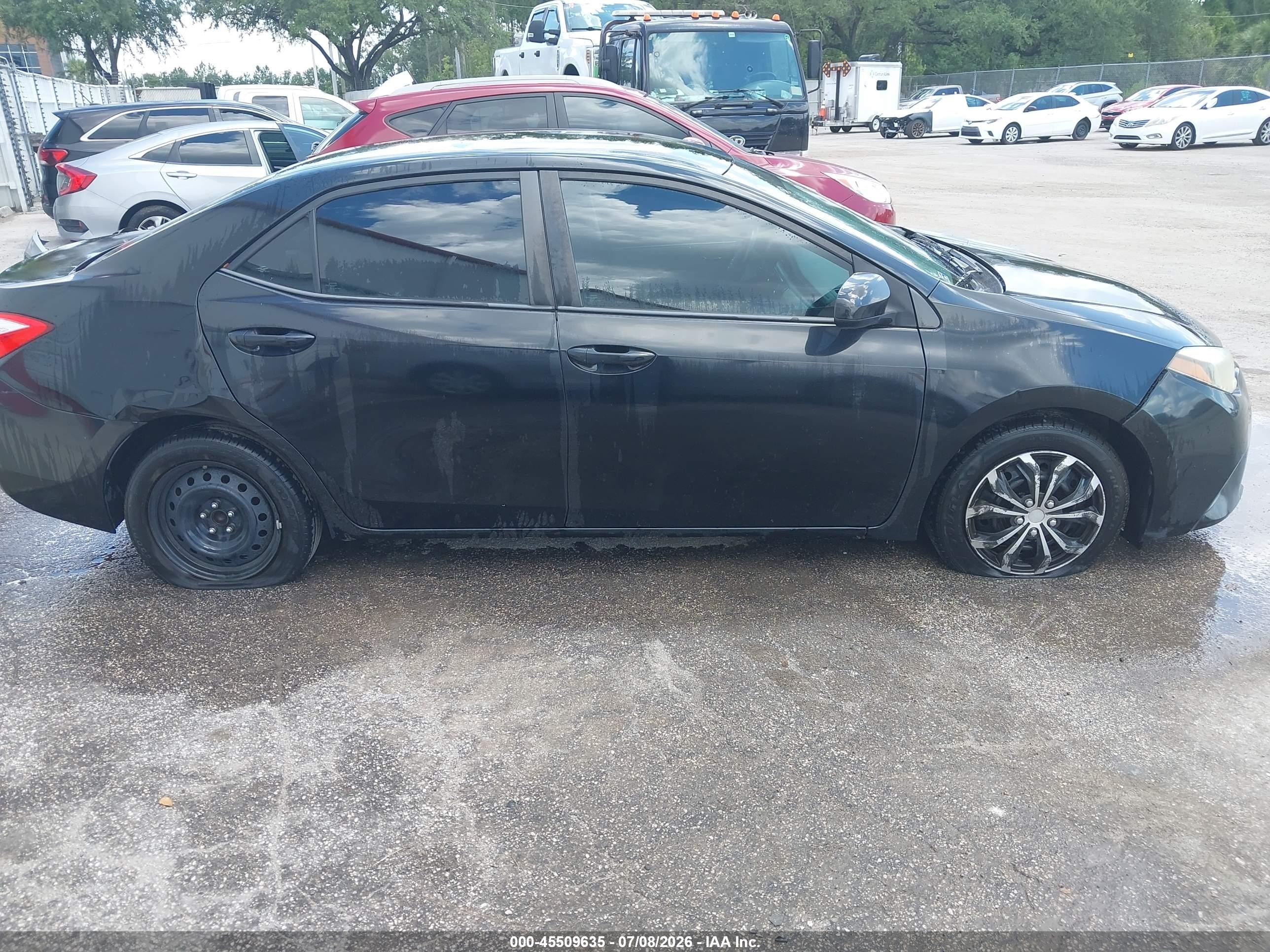 2015 Toyota Corolla Le Black vin: 2T1BURHE1FC233742