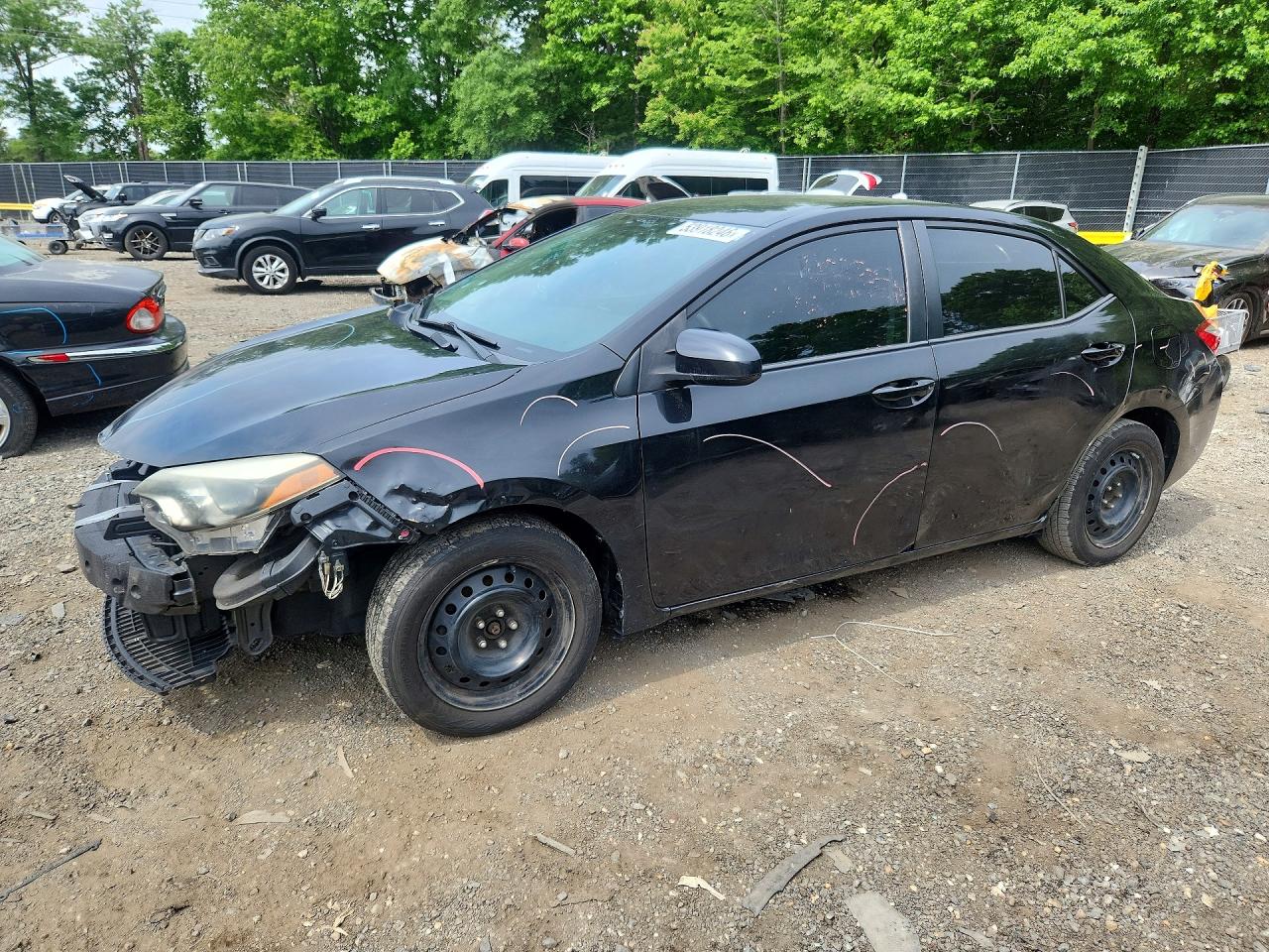 2015 Toyota Corolla Le Black vin: 2T1BURHE1FC245504