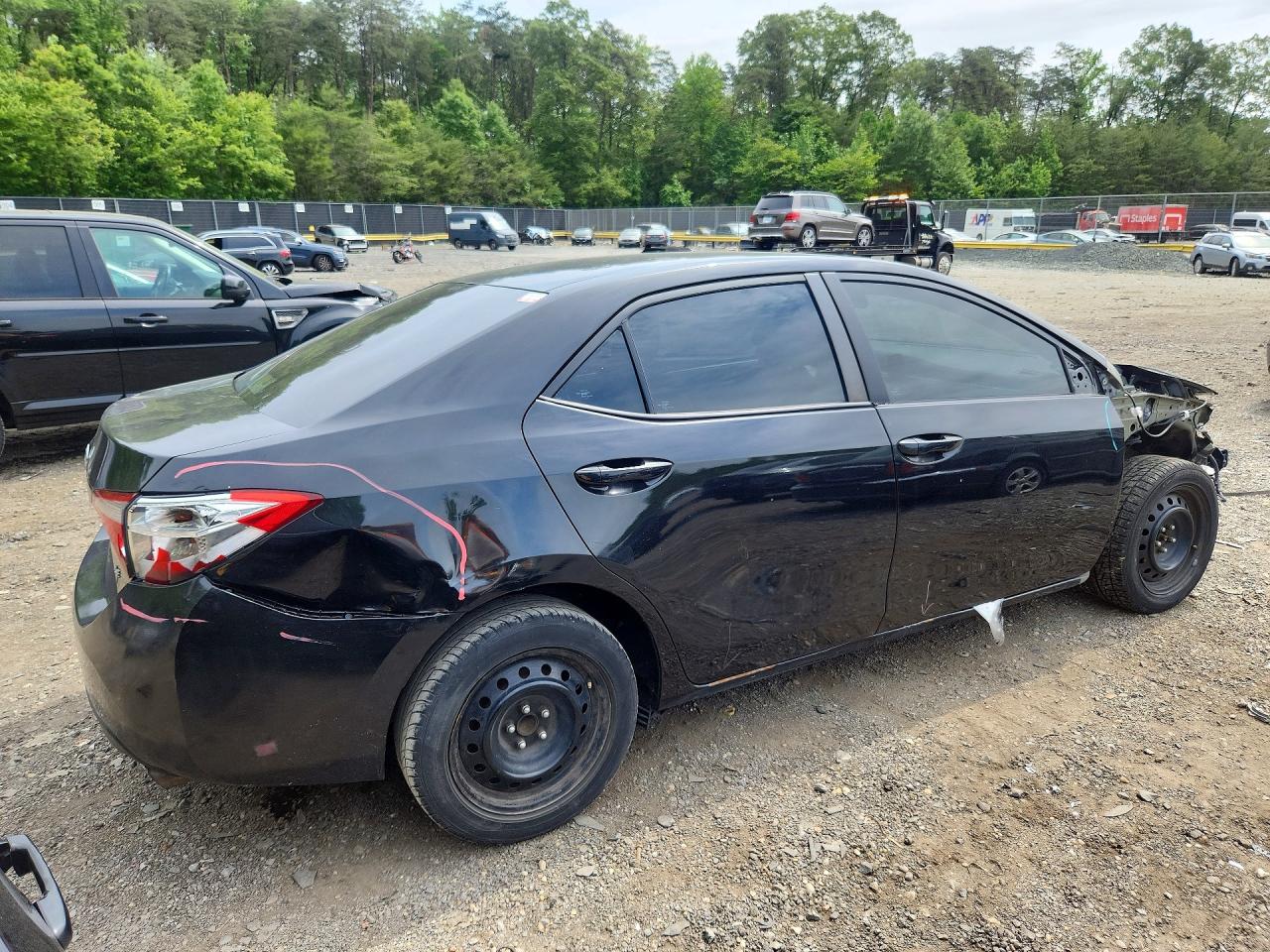 2015 Toyota Corolla Le Black vin: 2T1BURHE1FC245504