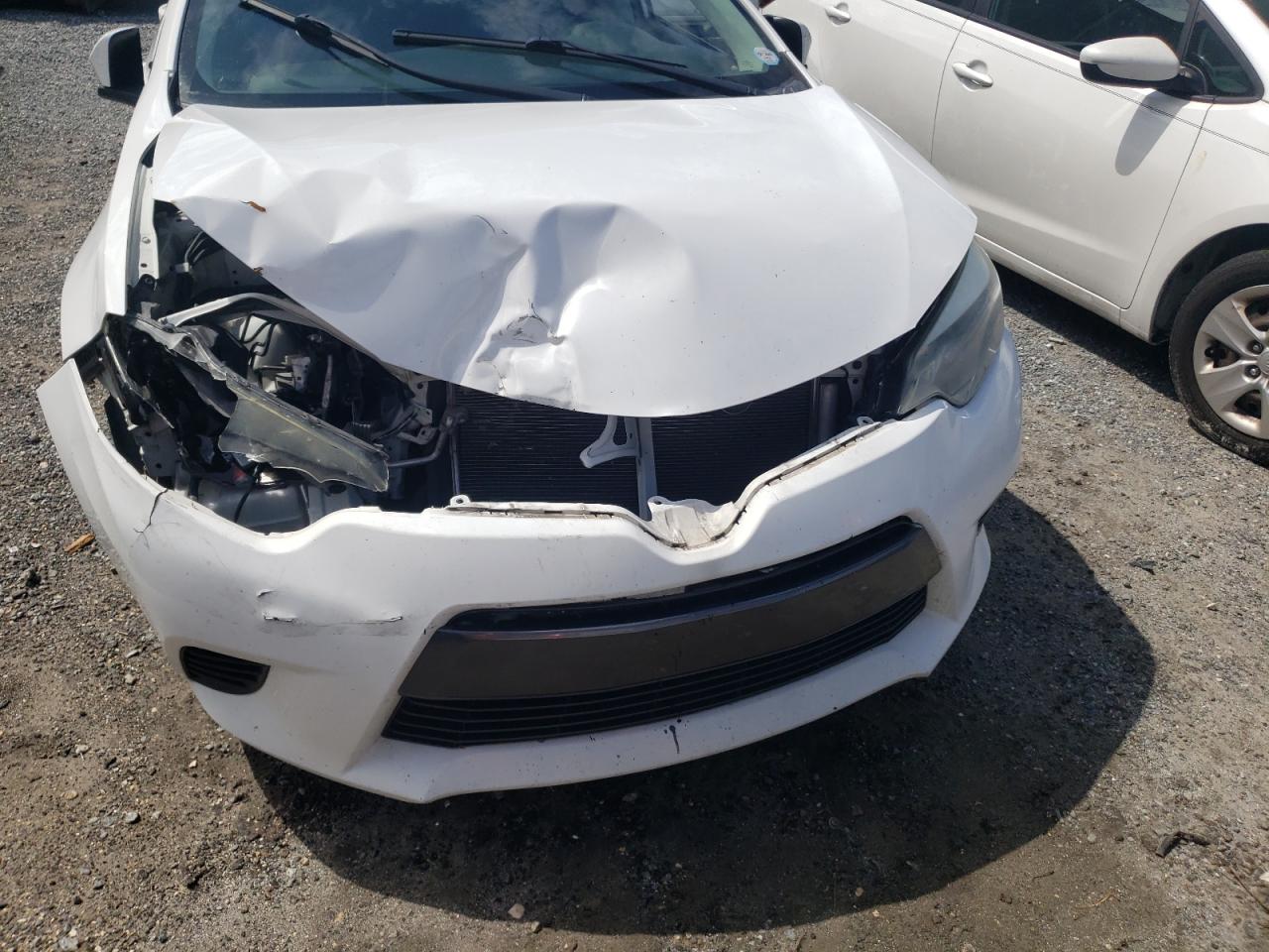 2015 Toyota Corolla L White vin: 2T1BURHE1FC245681