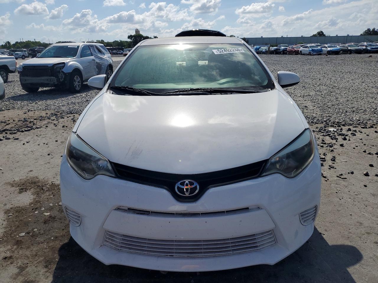 2015 Toyota Corolla Le White vin: 2T1BURHE1FC245681