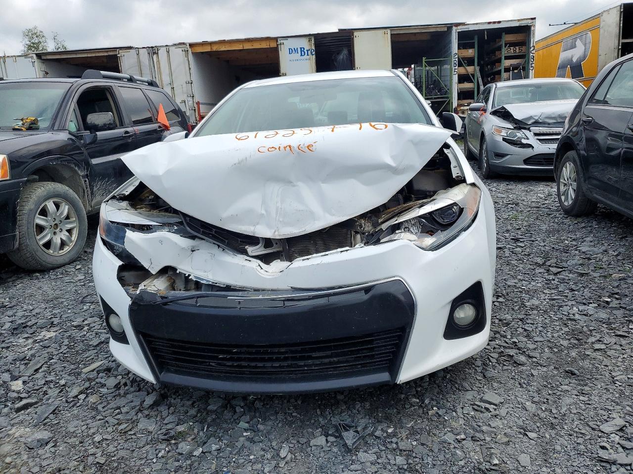 2015 Toyota Corolla L White vin: 2T1BURHE1FC246040