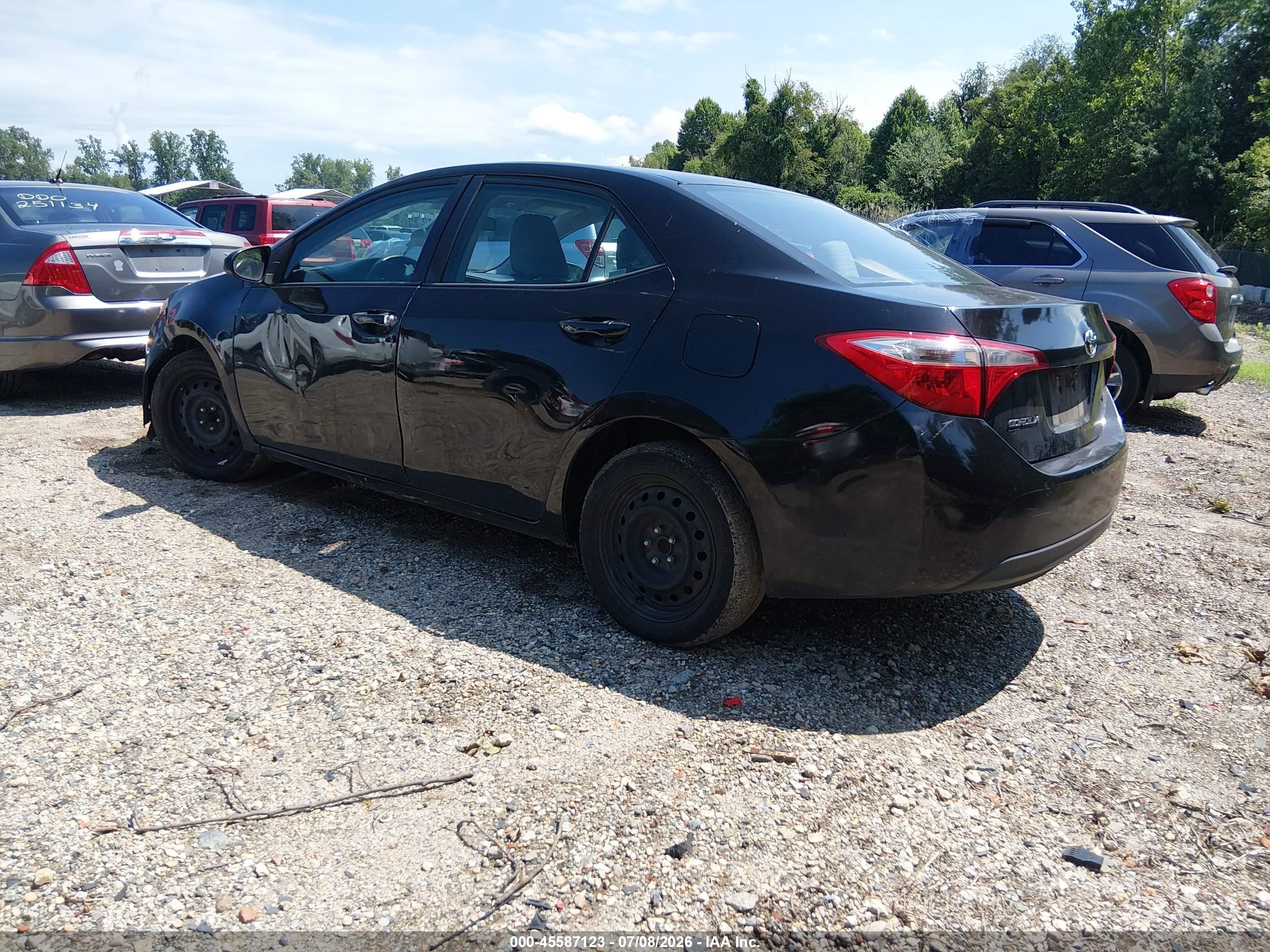 2015 Toyota Corolla Le Black vin: 2T1BURHE1FC270287