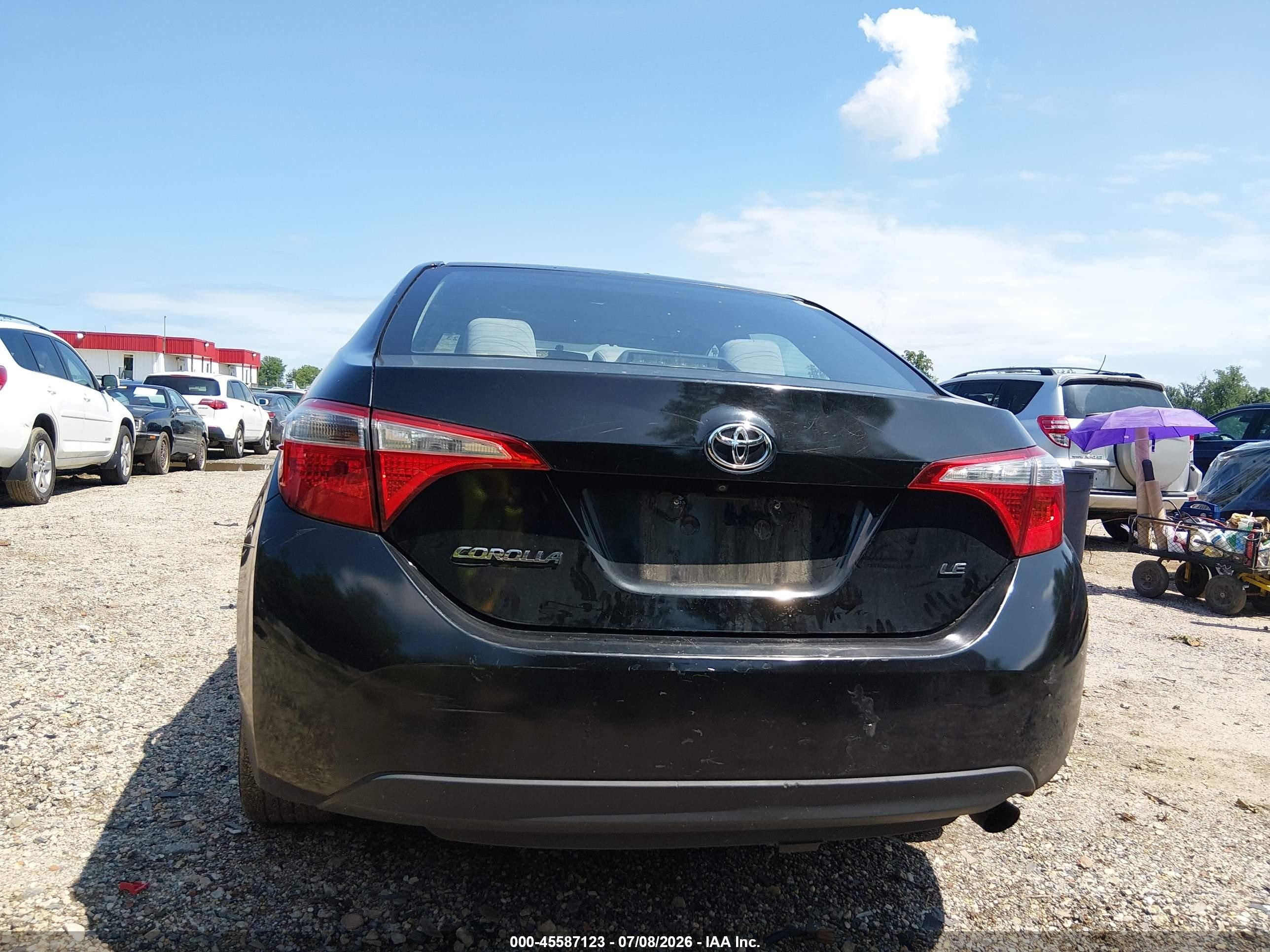 2015 Toyota Corolla Le Black vin: 2T1BURHE1FC270287