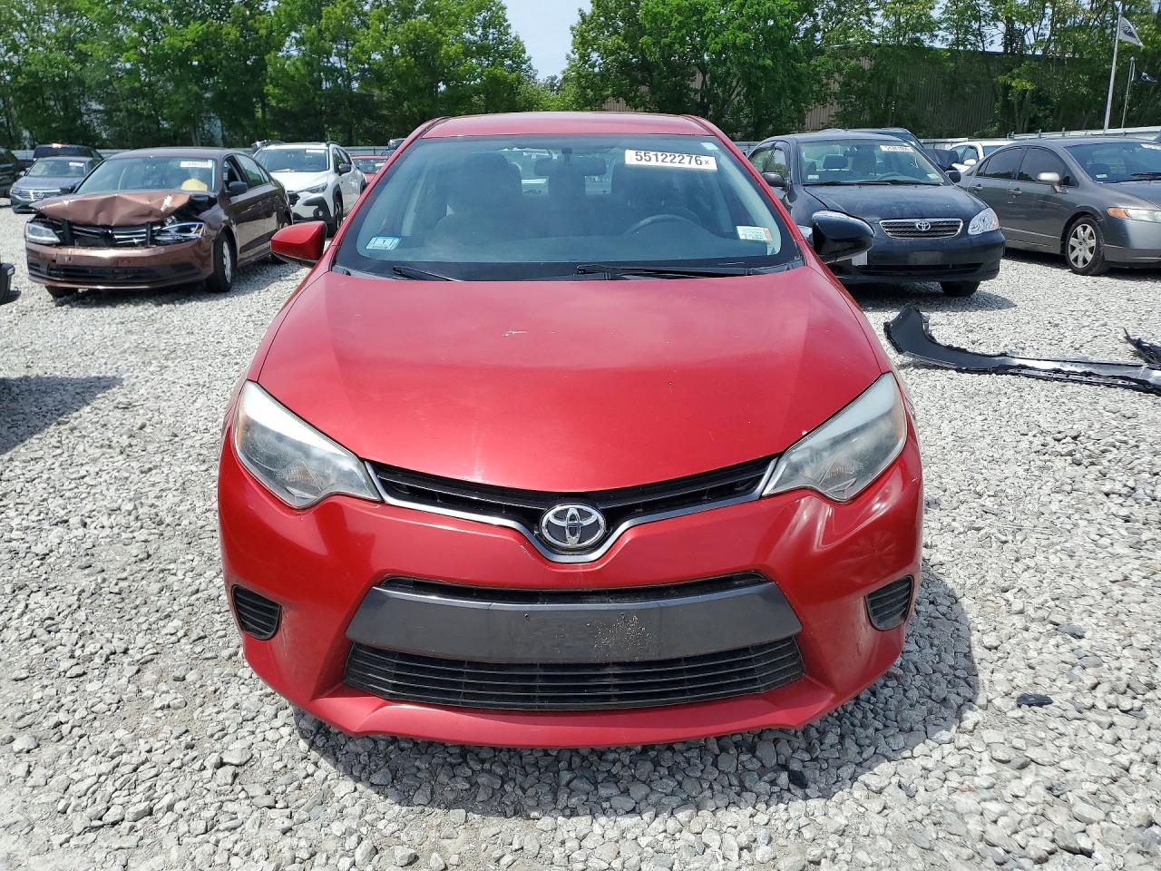 2015 Toyota Corolla Le Red vin: 2T1BURHE1FC278440