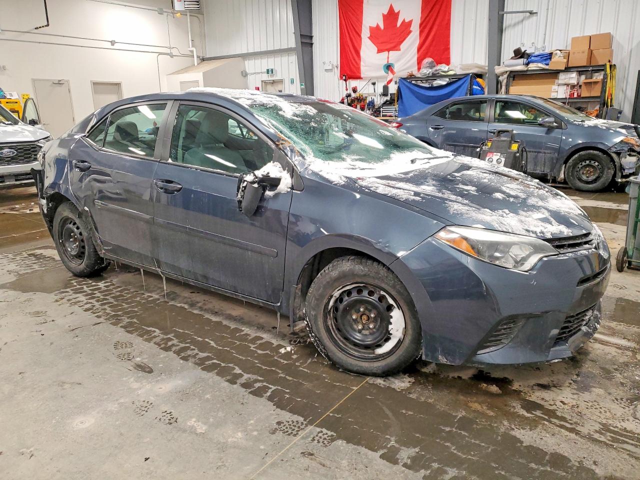 2015 Toyota Corolla L Blue vin: 2T1BURHE1FC283962