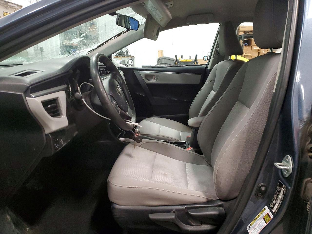 2015 Toyota Corolla L Blue vin: 2T1BURHE1FC283962
