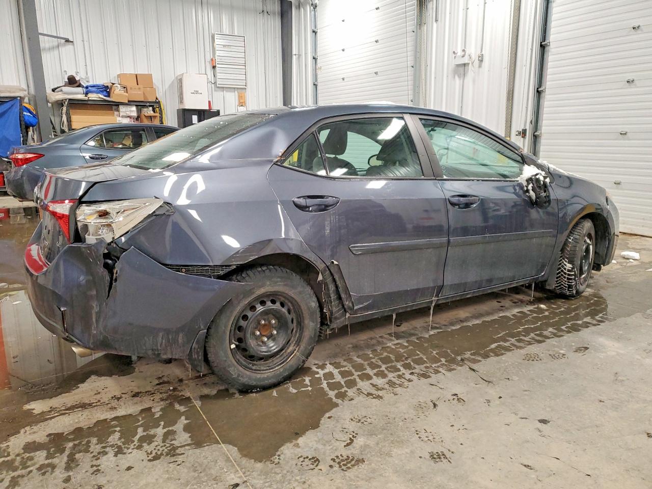 2015 Toyota Corolla L Blue vin: 2T1BURHE1FC283962