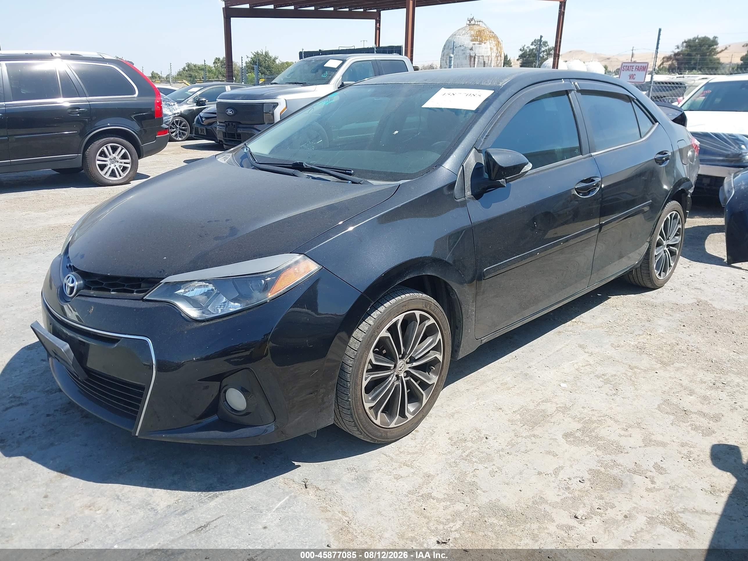 2015 Toyota Corolla S Plus Черный vin: 2T1BURHE1FC284657