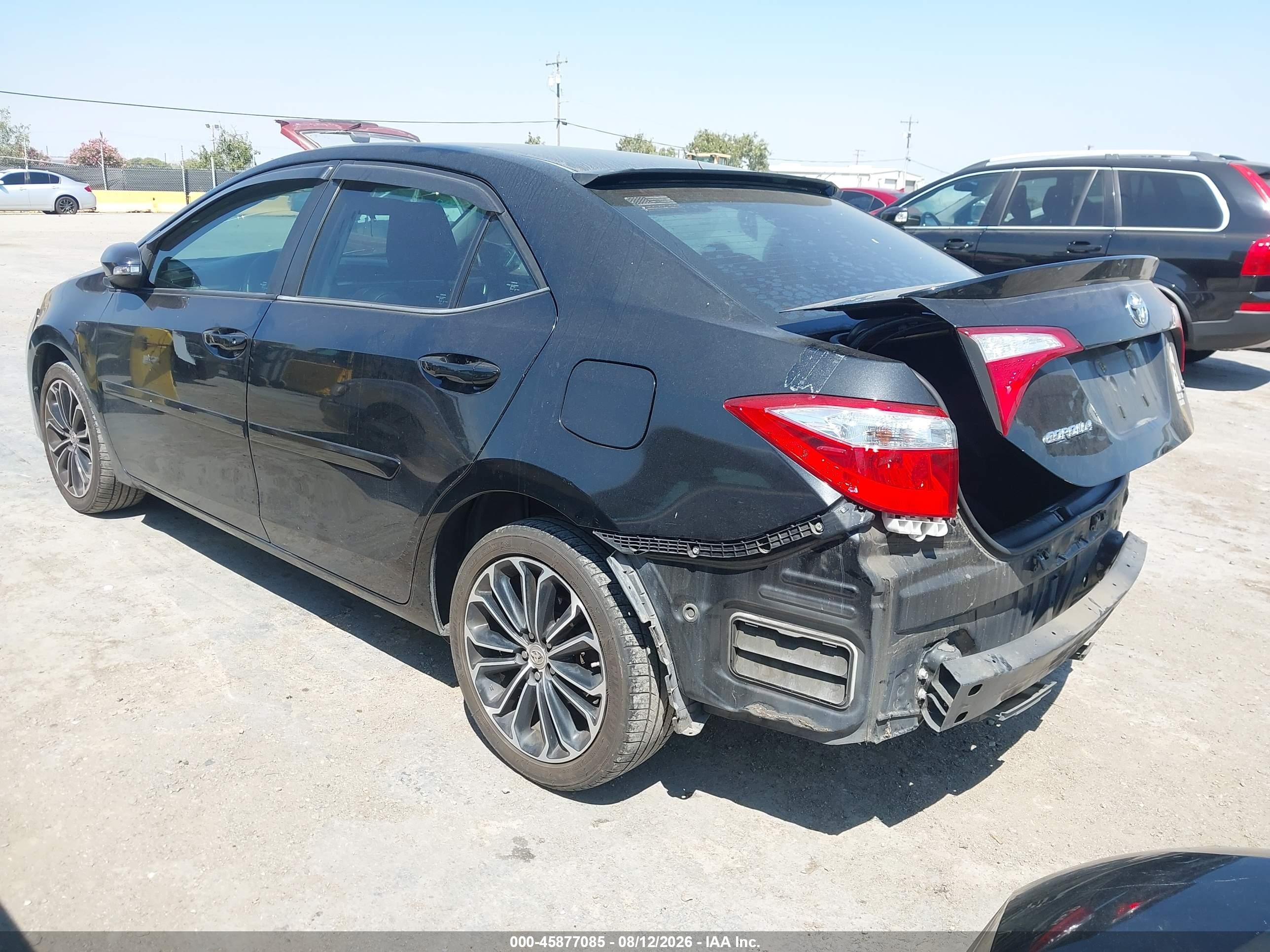 2015 Toyota Corolla S Plus Черный vin: 2T1BURHE1FC284657