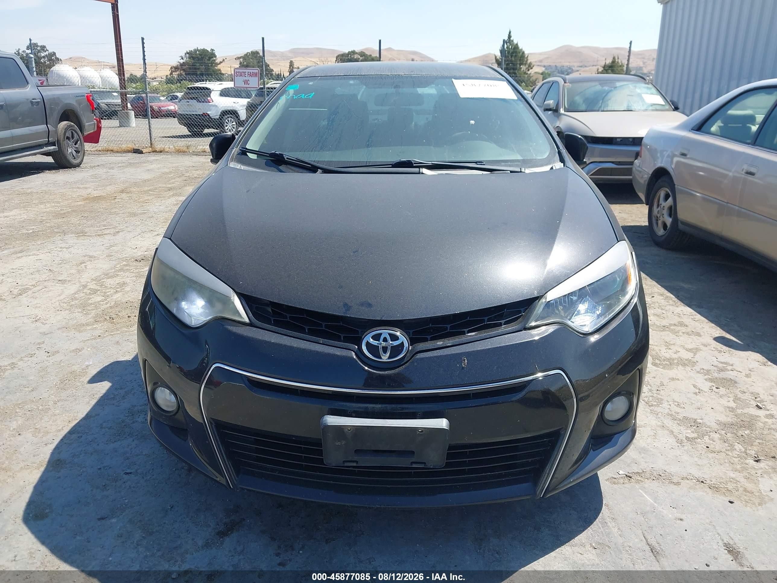 2015 Toyota Corolla S Plus Черный vin: 2T1BURHE1FC284657