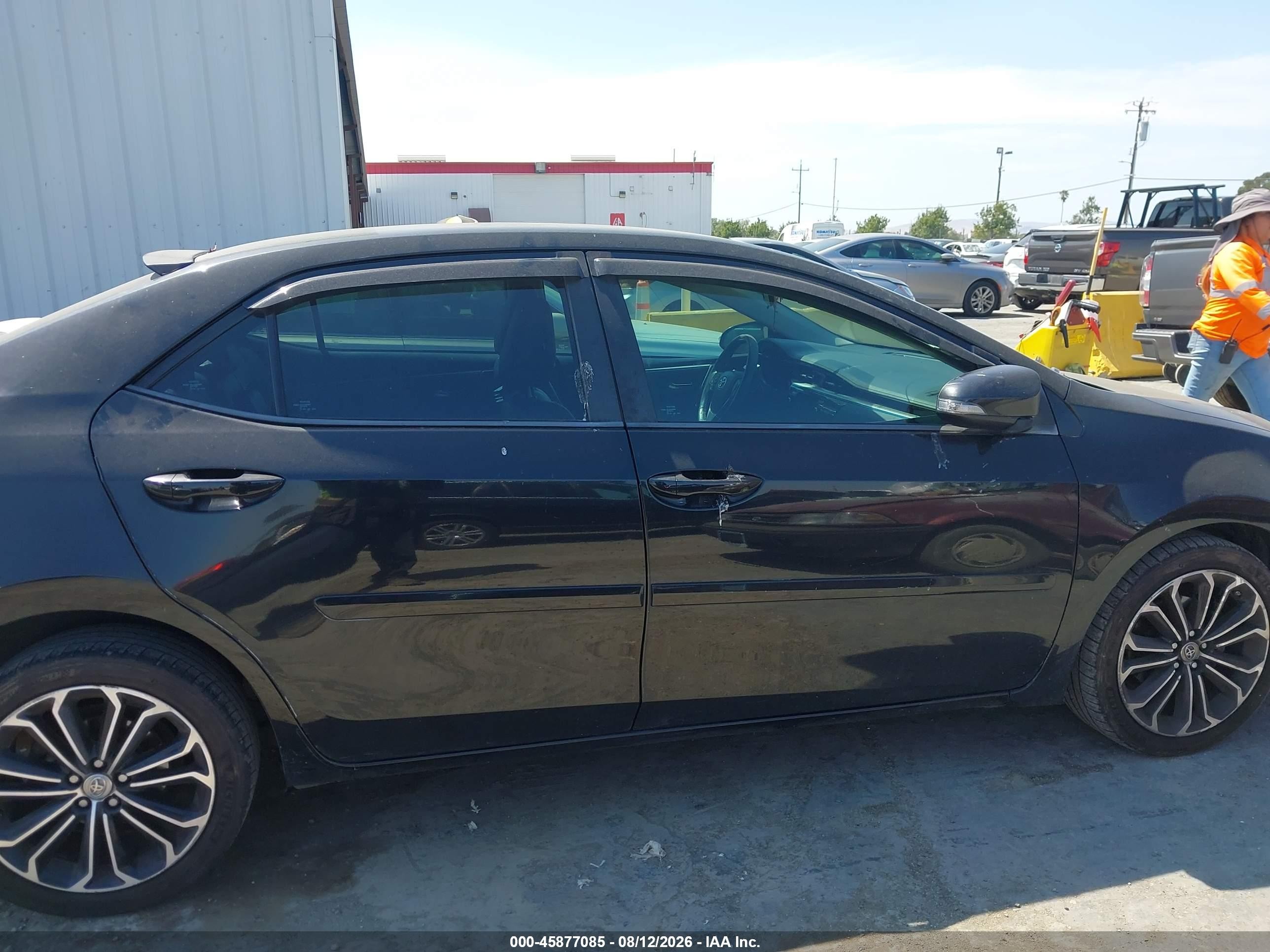 2015 Toyota Corolla S Plus Черный vin: 2T1BURHE1FC284657