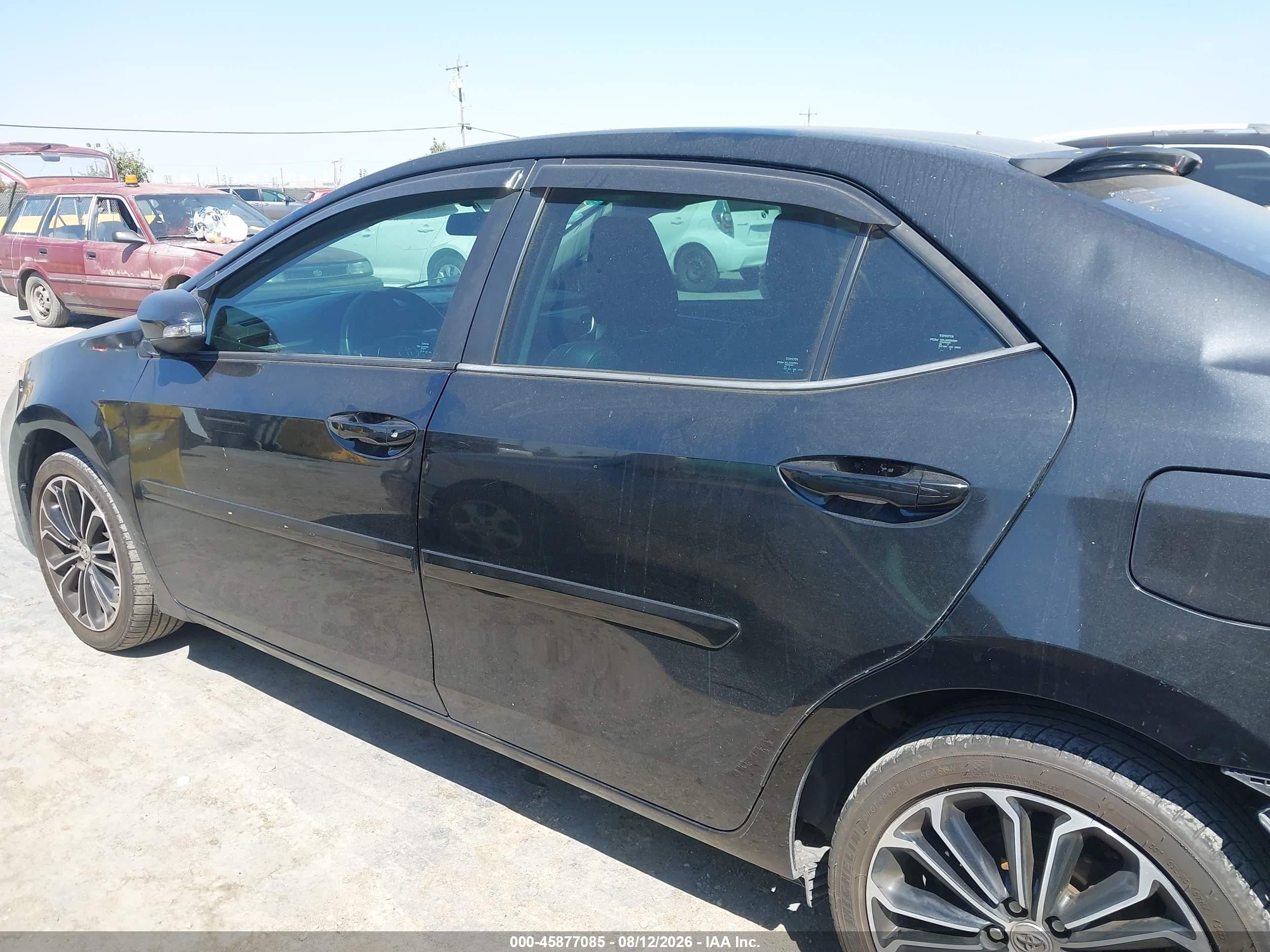 2015 Toyota Corolla S Plus Черный vin: 2T1BURHE1FC284657